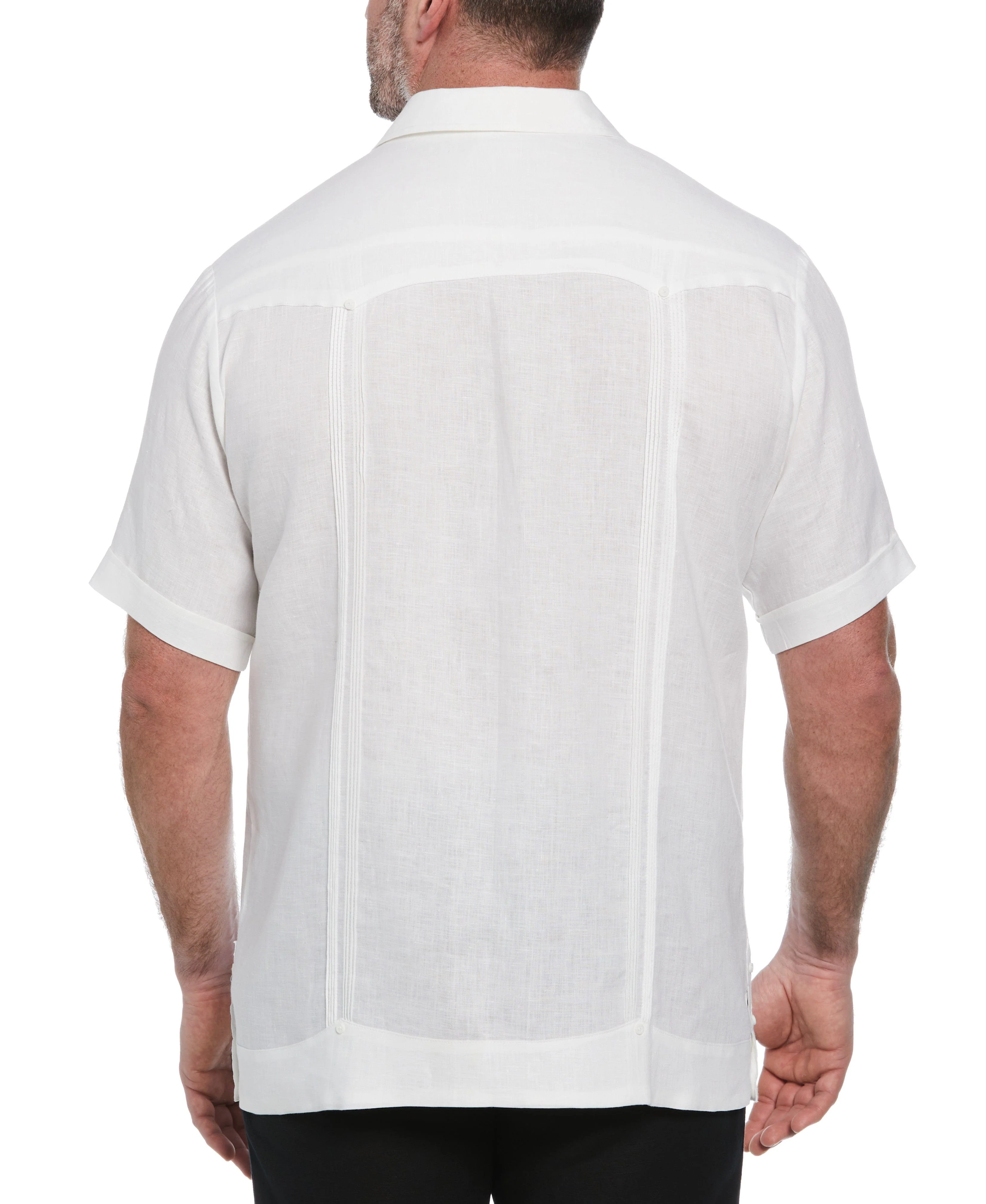 Big & Tall 100% Linen Classic Guayabera Shirt - Short Sleeve - Image 26
