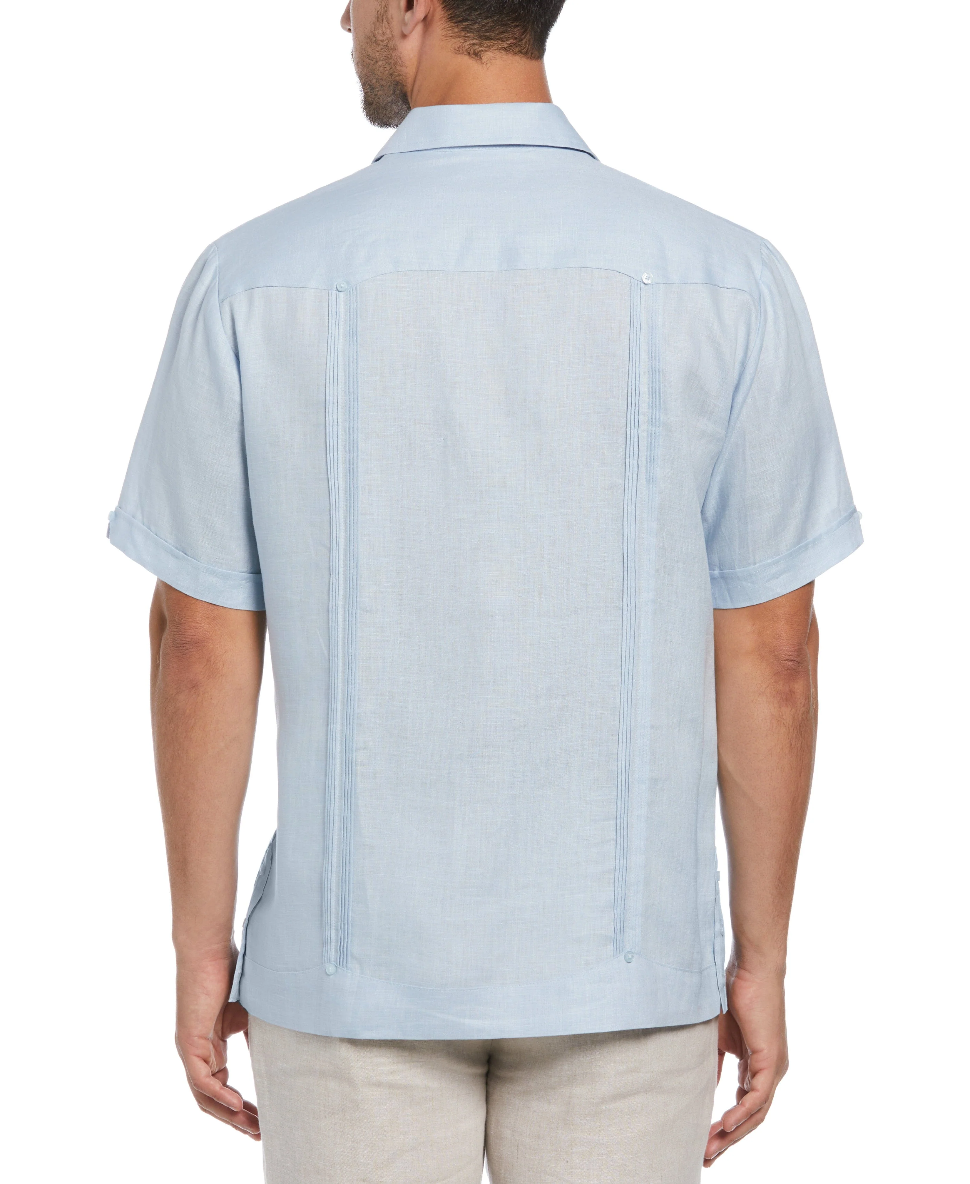 100% Linen Classic Guayabera Shirt - Short Sleeve - Image 18