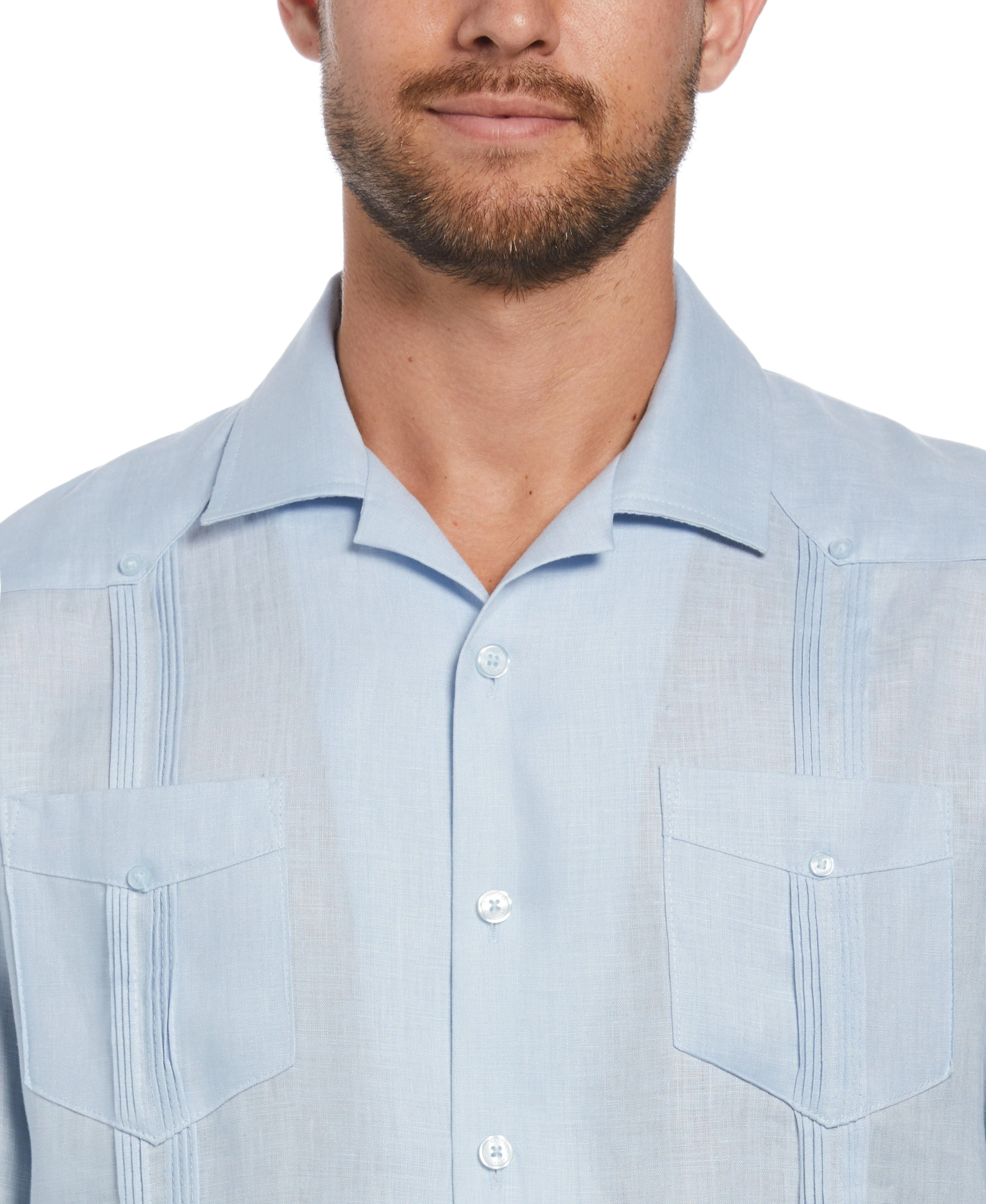 100% Linen Classic Guayabera Shirt - Short Sleeve - Image 20