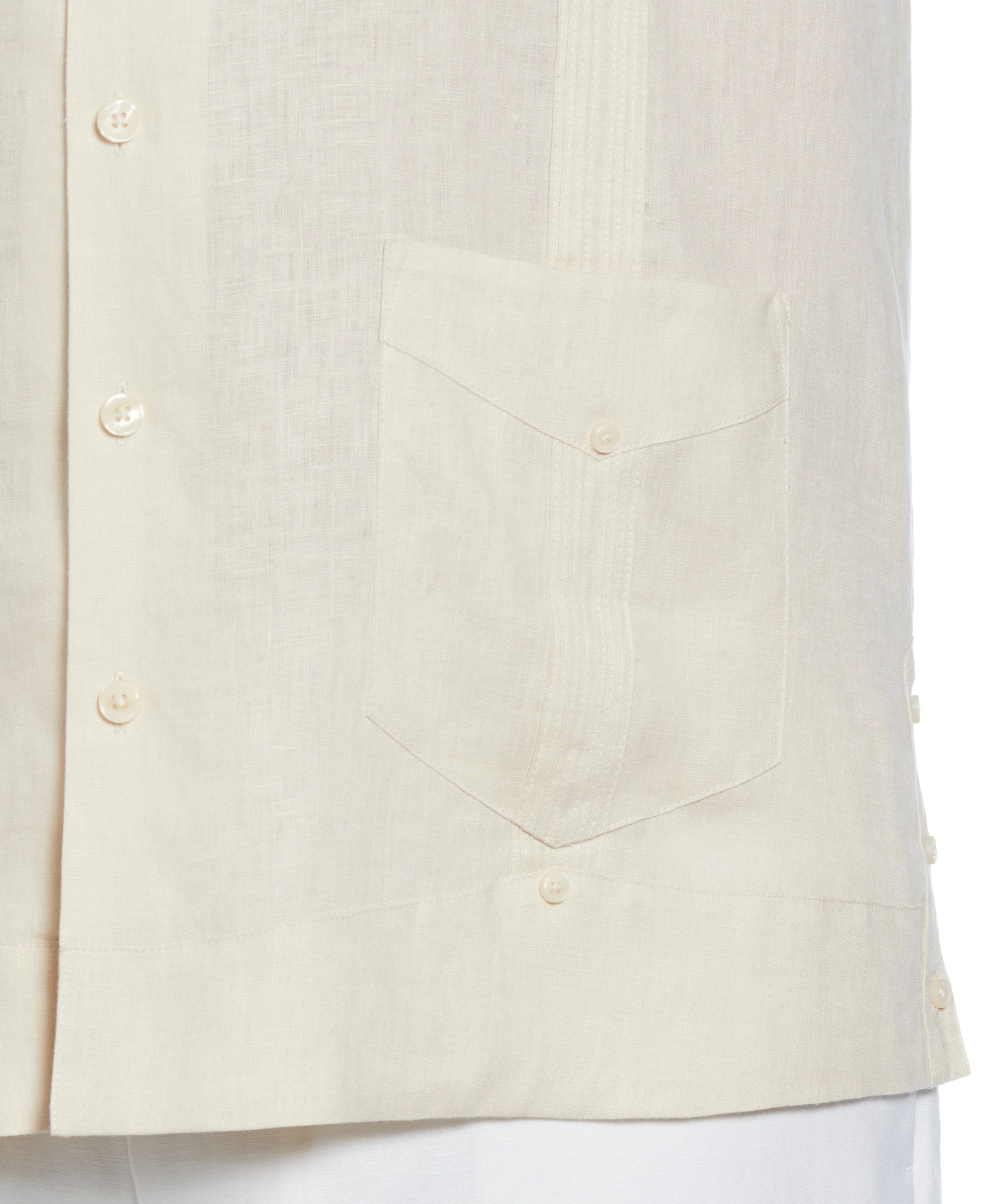 Big & Tall 100% Linen Classic Guayabera Shirt - Short Sleeve - Image 37