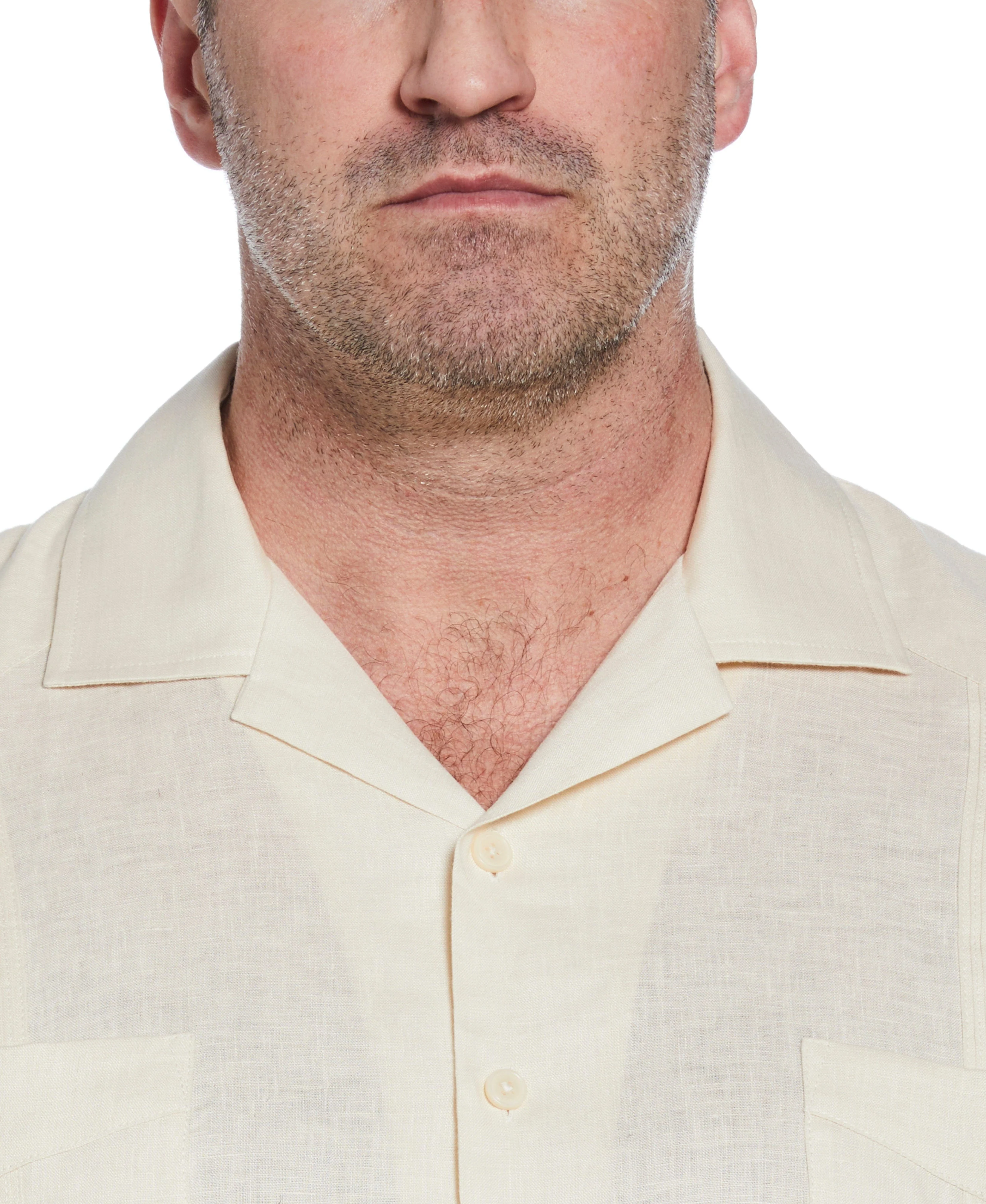 Big & Tall 100% Linen Classic Guayabera Shirt - Short Sleeve - Image 38