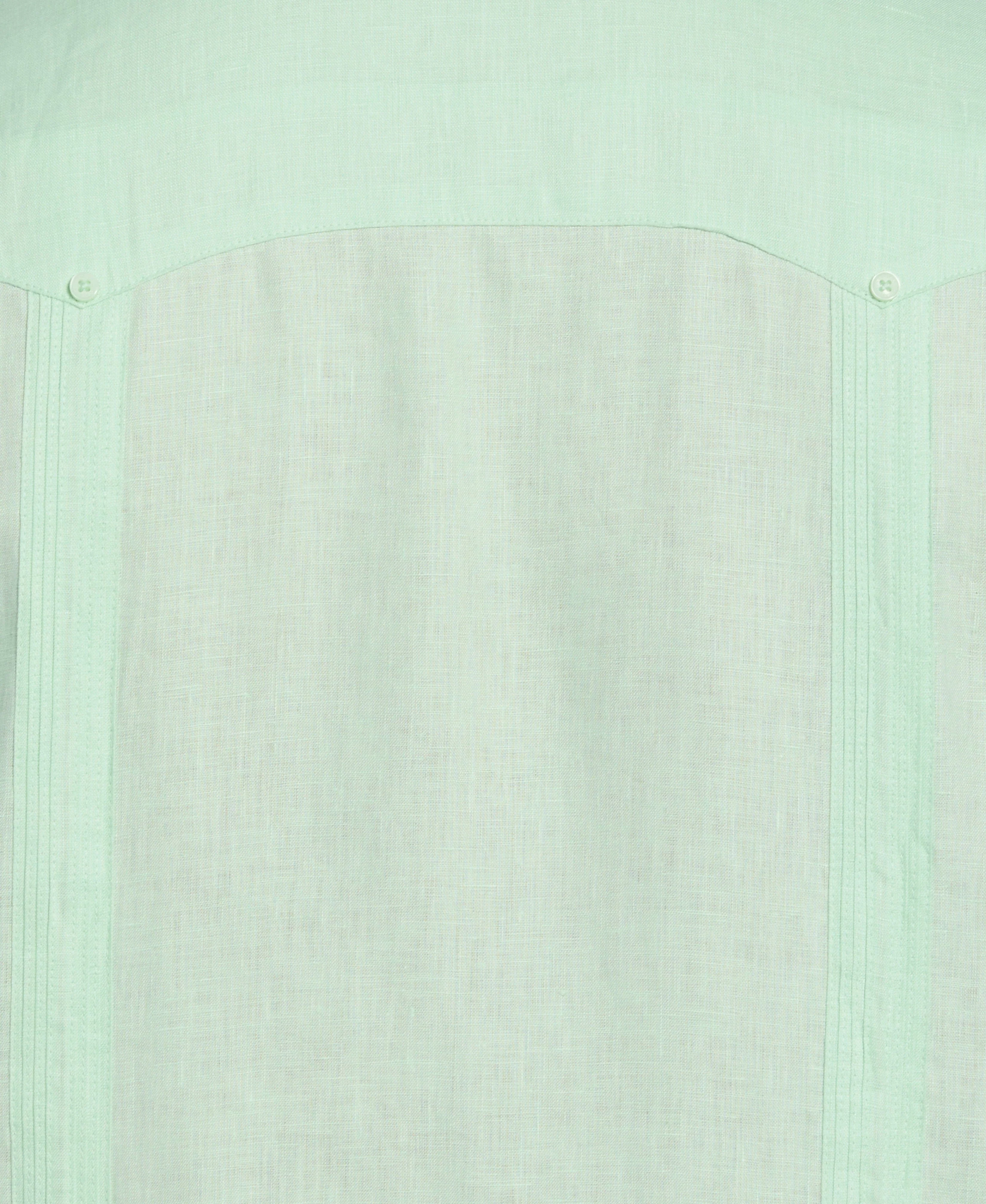 Big & Tall 100% Linen Classic Guayabera Shirt - Short Sleeve - Image 44