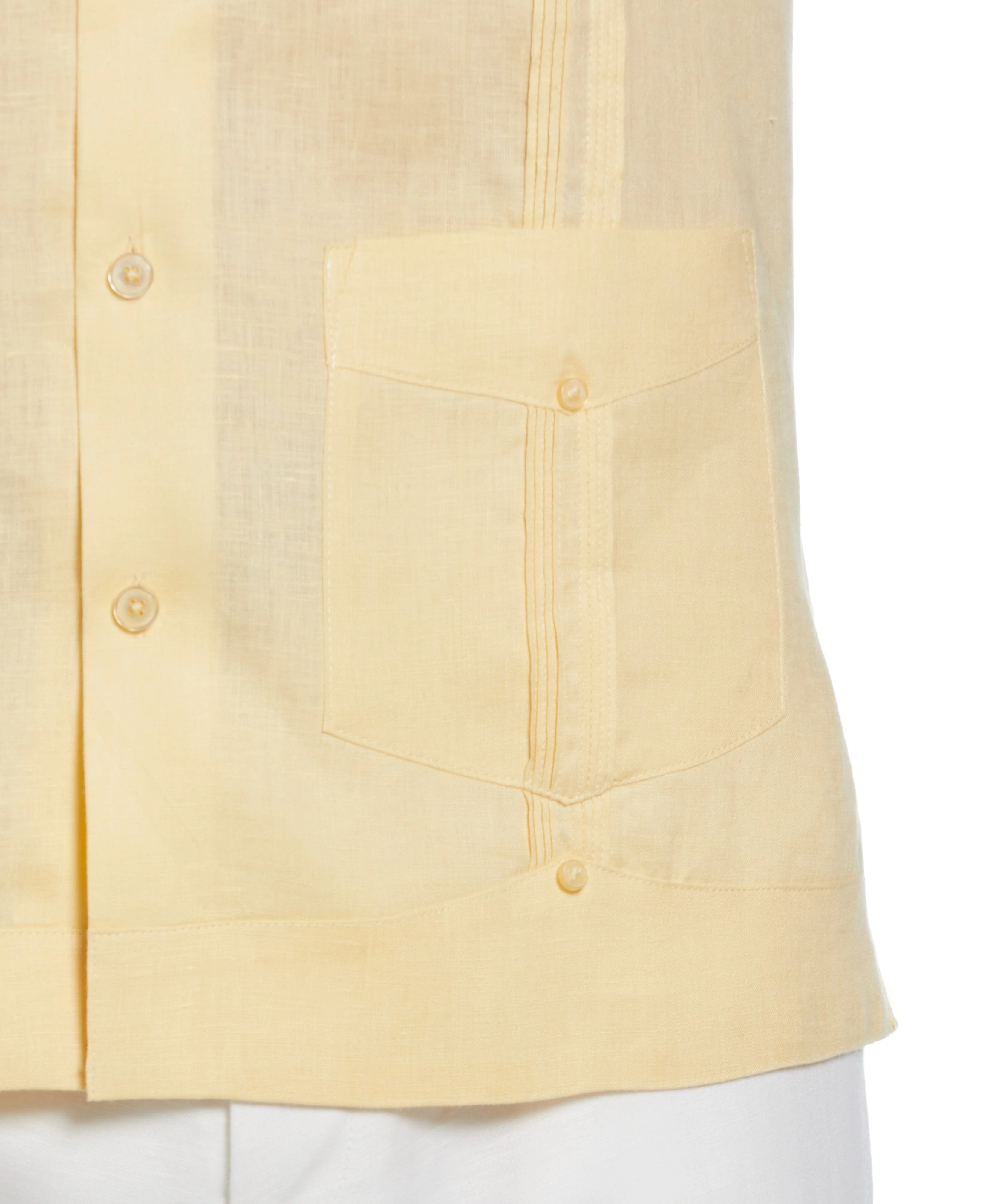 Big & Tall 100% Linen Classic Guayabera Shirt - Short Sleeve - Image 67