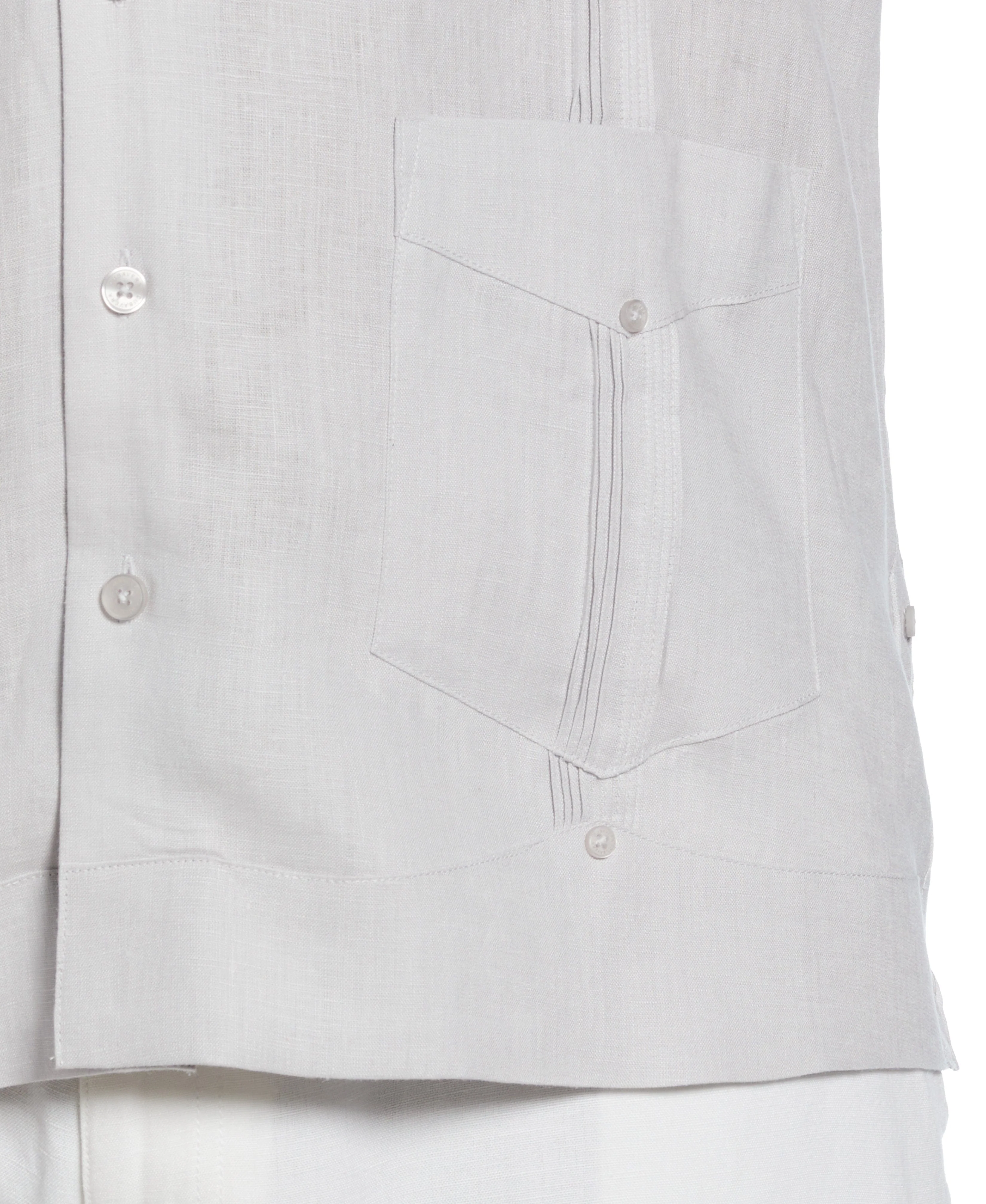 Big & Tall 100% Linen Classic Guayabera Shirt - Short Sleeve - Image 72