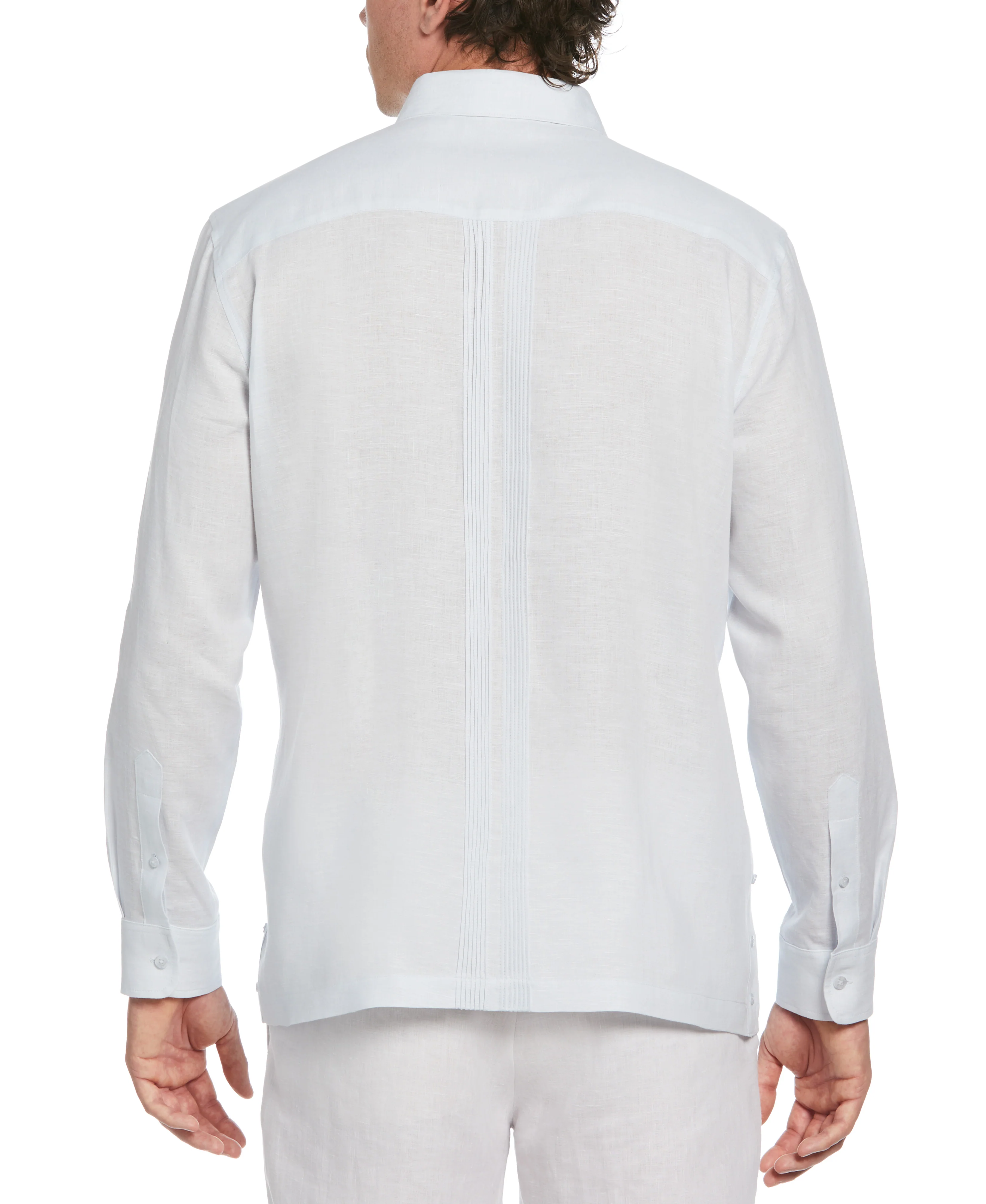 Linen Multi-Tuck Guayabera Shirt - Image 17