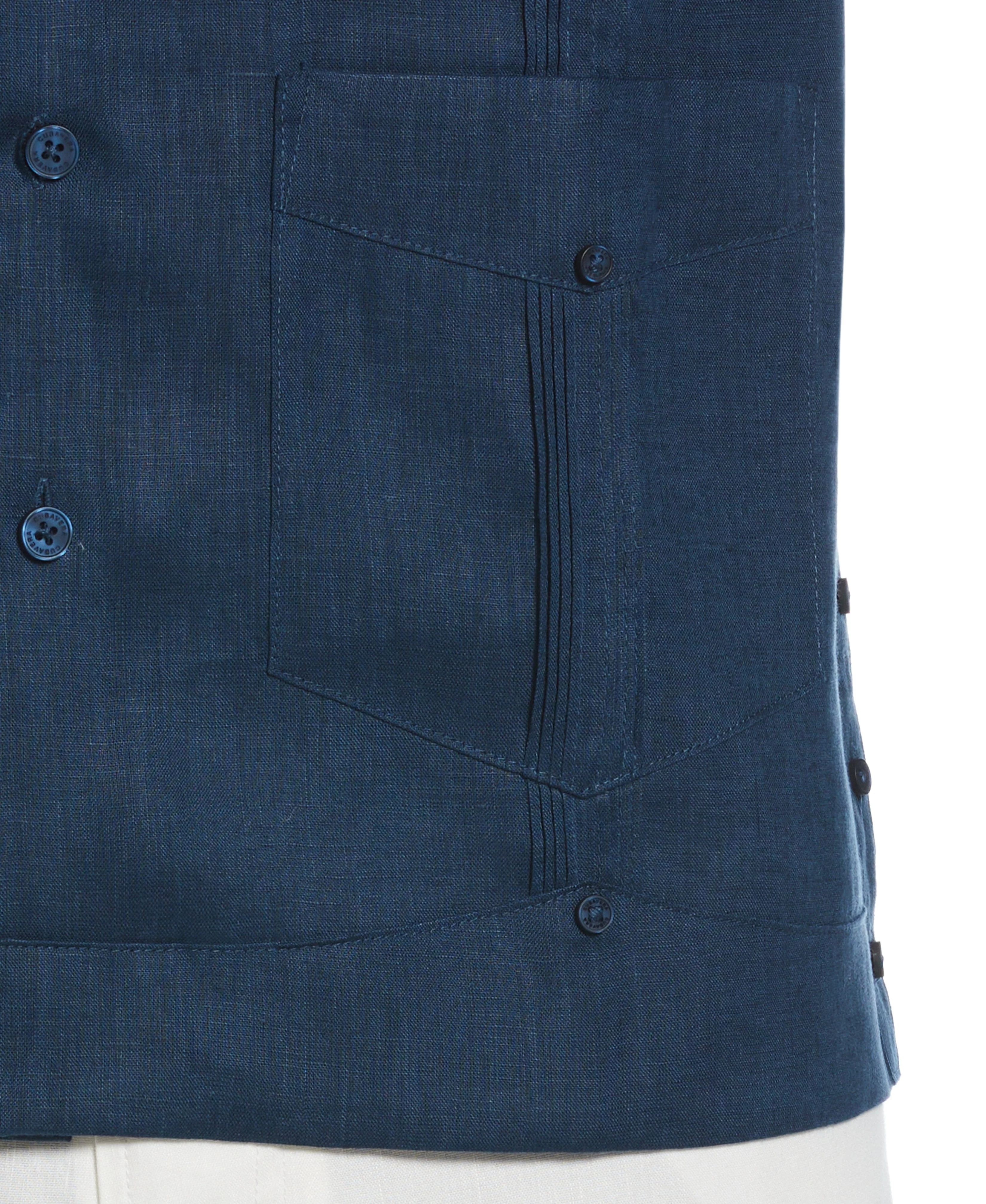 100% Linen Classic Guayabera Shirt - Short Sleeve - Image 14
