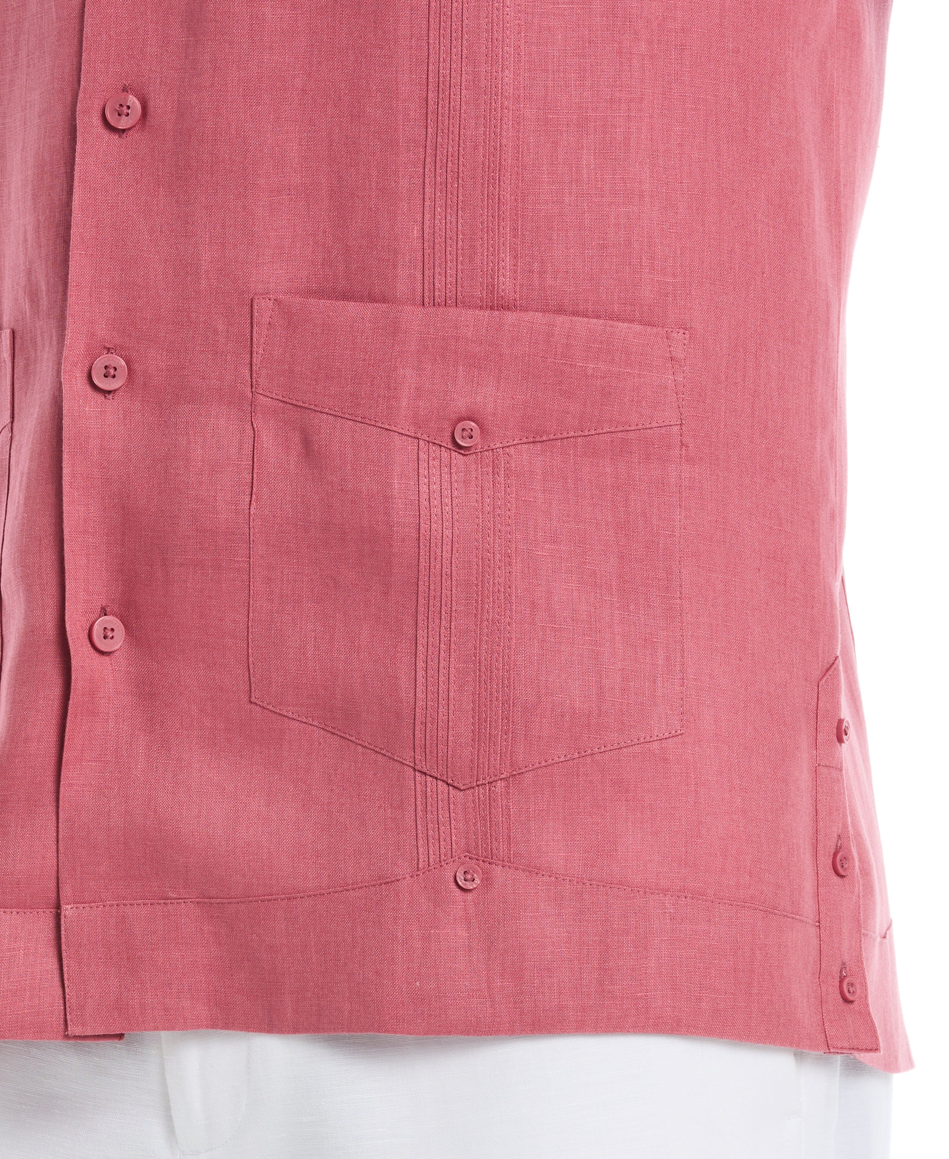 100% Linen Classic Guayabera Shirt - Short Sleeve - Image 24
