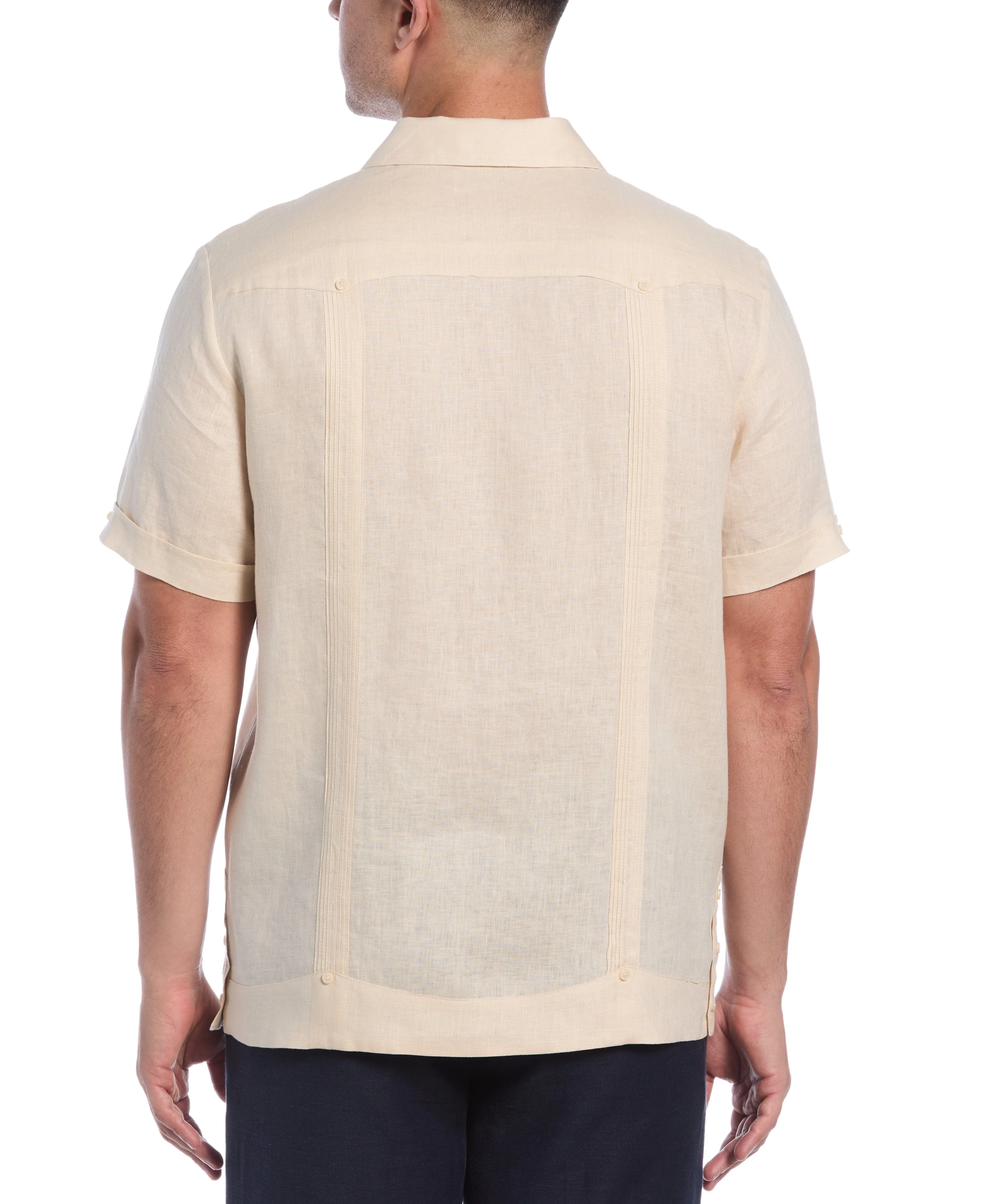 100% Linen Classic Guayabera Shirt - Short Sleeve - Image 42