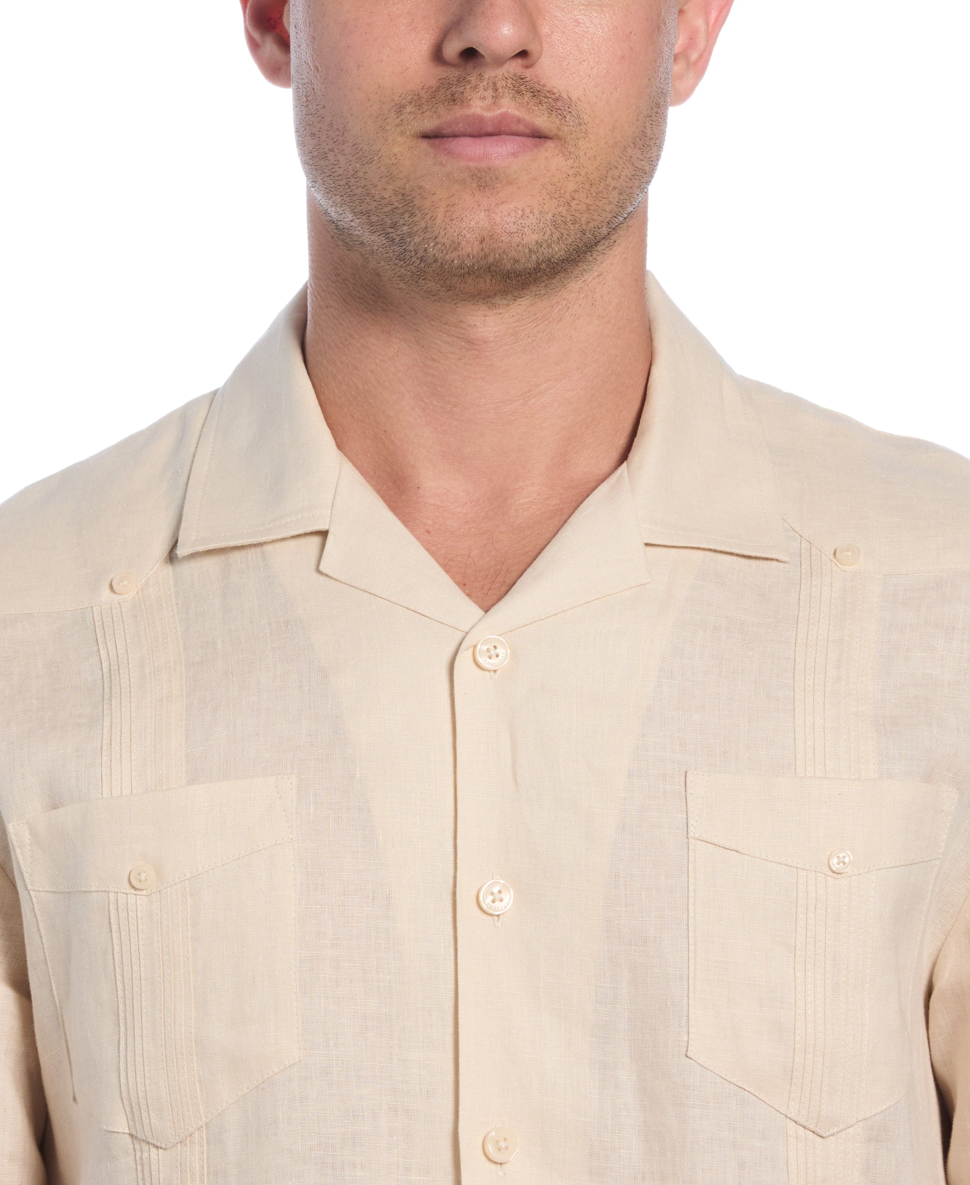 100% Linen Classic Guayabera Shirt - Short Sleeve - Image 44