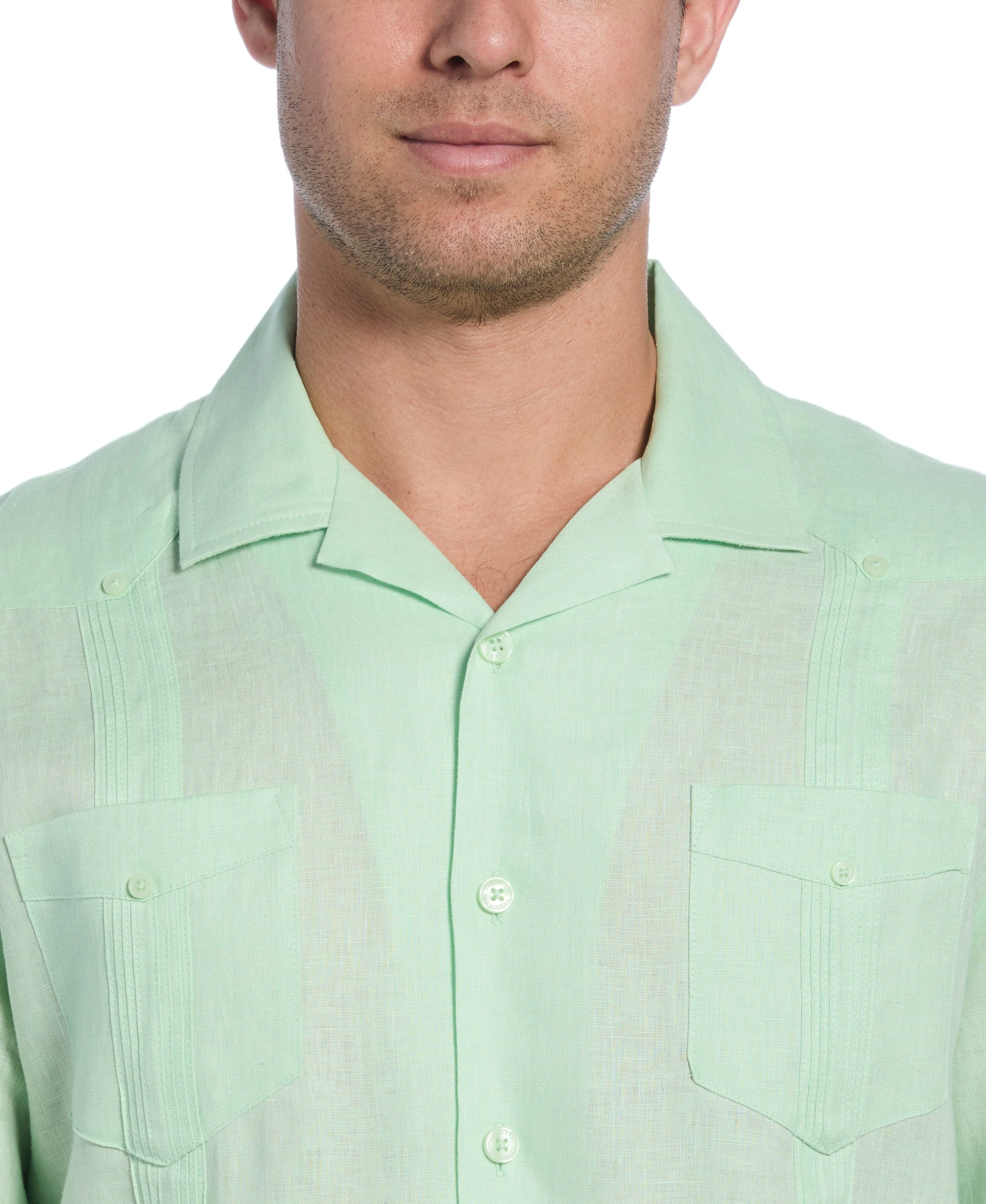 100% Linen Classic Guayabera Shirt - Short Sleeve - Image 49