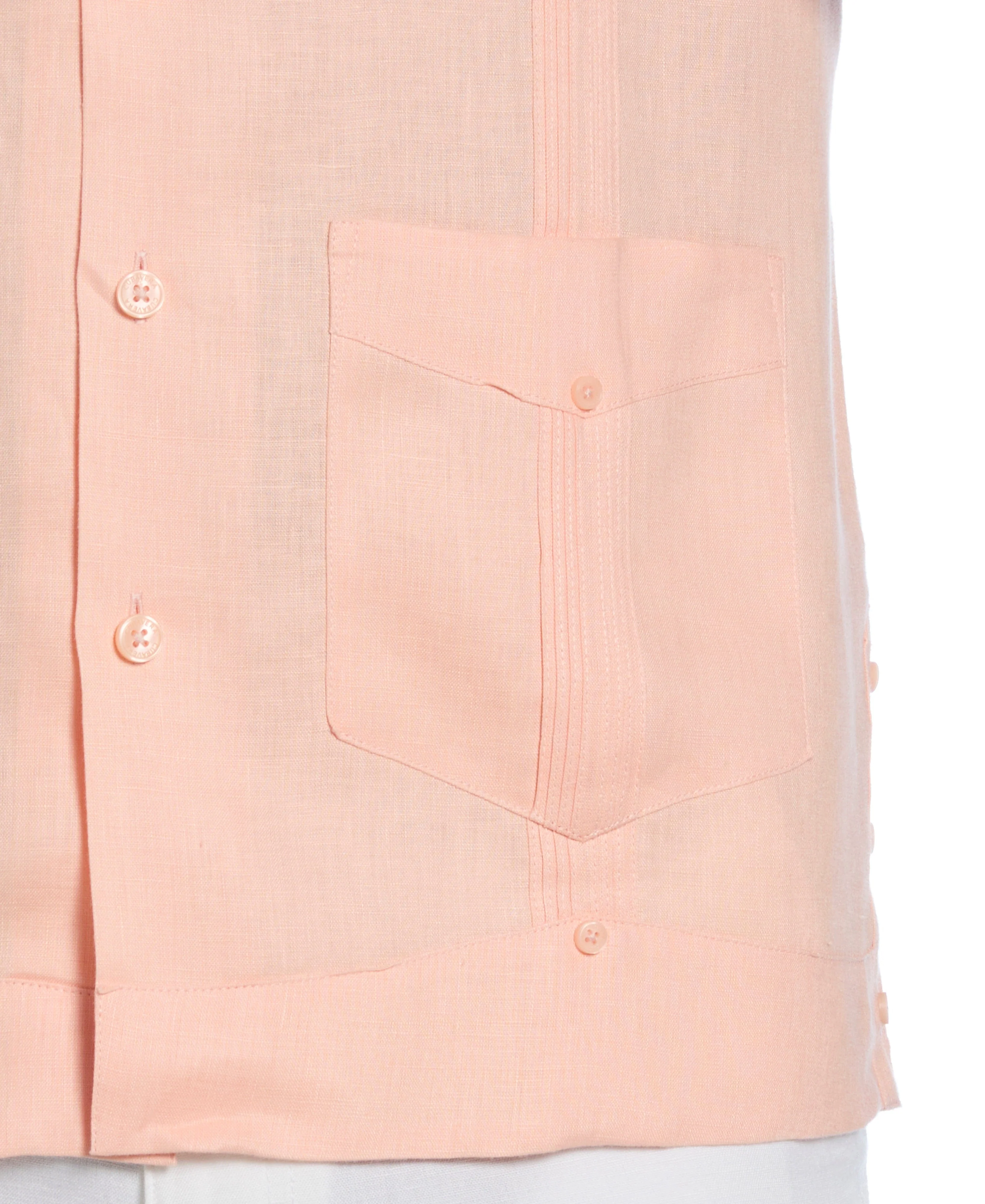 100% Linen Classic Guayabera Shirt - Short Sleeve - Image 53