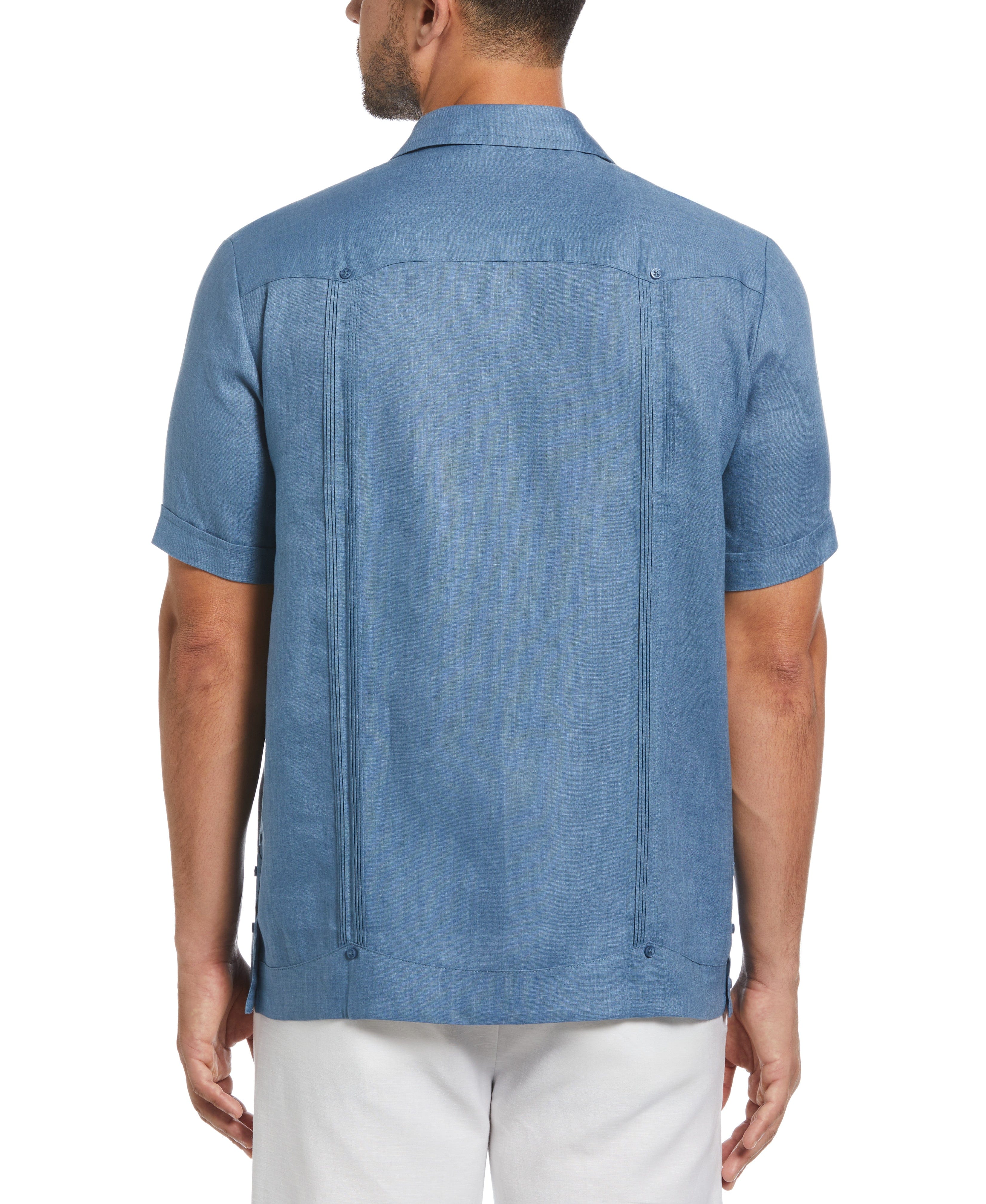 100% Linen Classic Guayabera Shirt - Short Sleeve - Image 57