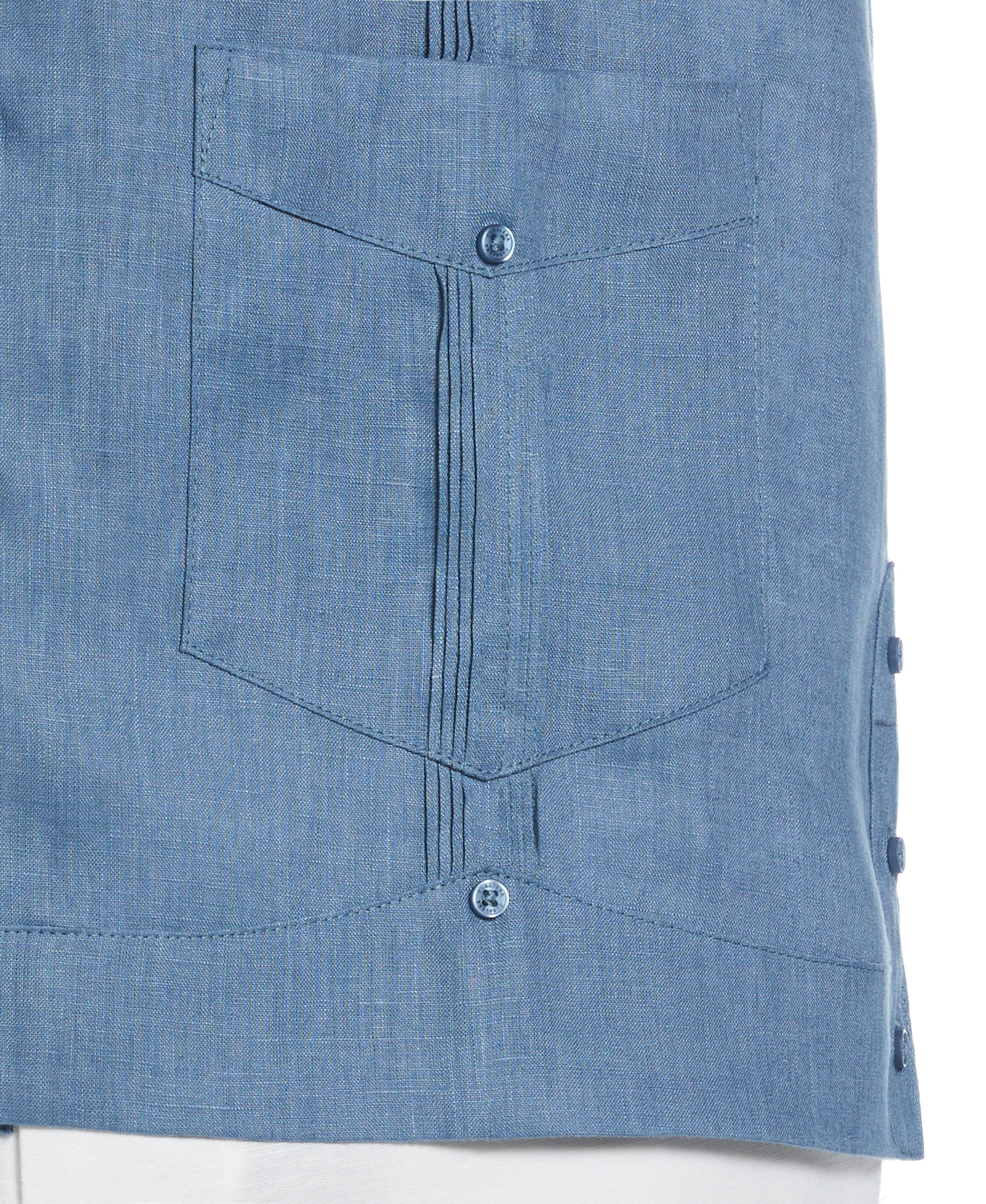 100% Linen Classic Guayabera Shirt - Short Sleeve - Image 58