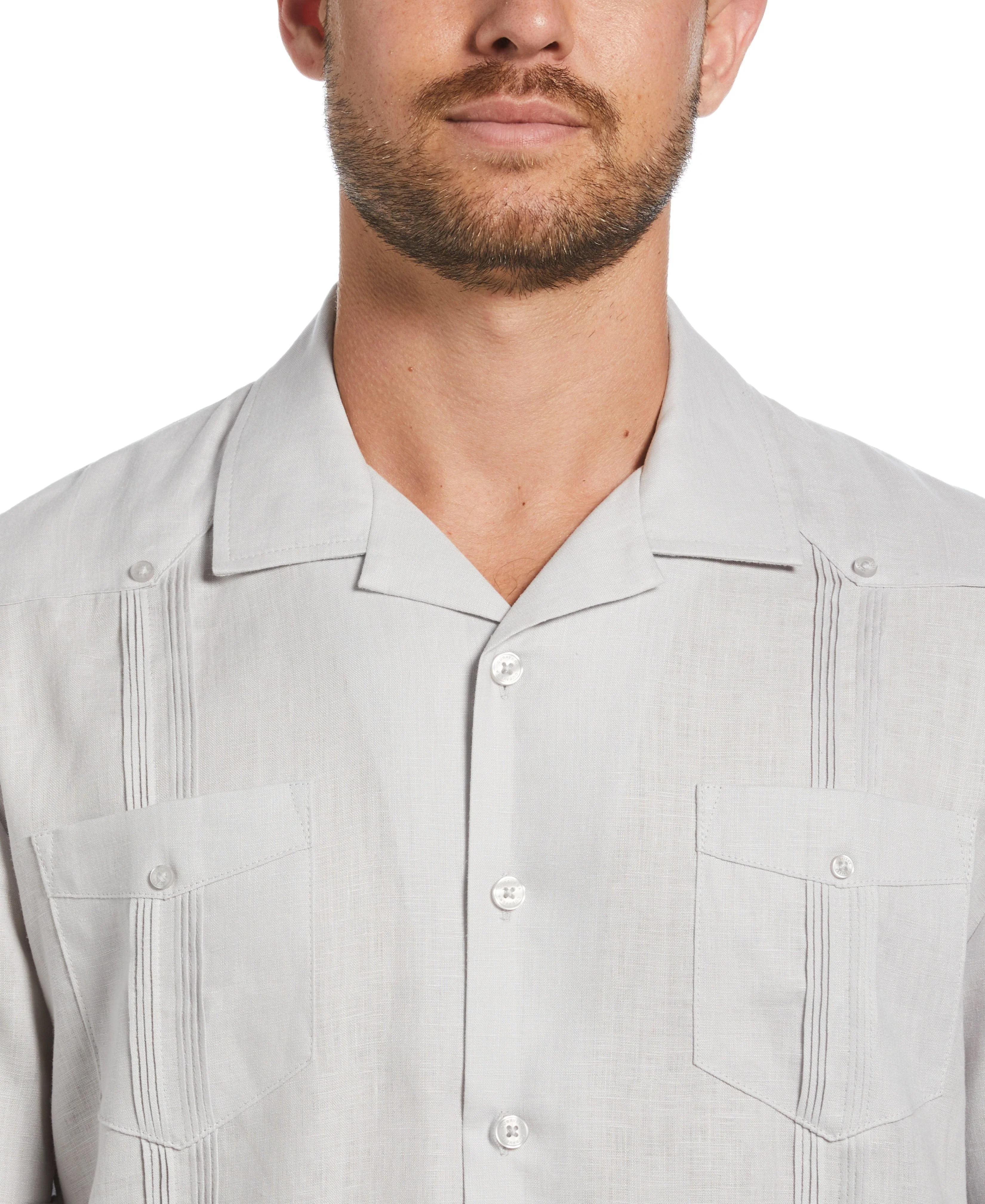 100% Linen Classic Guayabera Shirt - Short Sleeve - Image 65