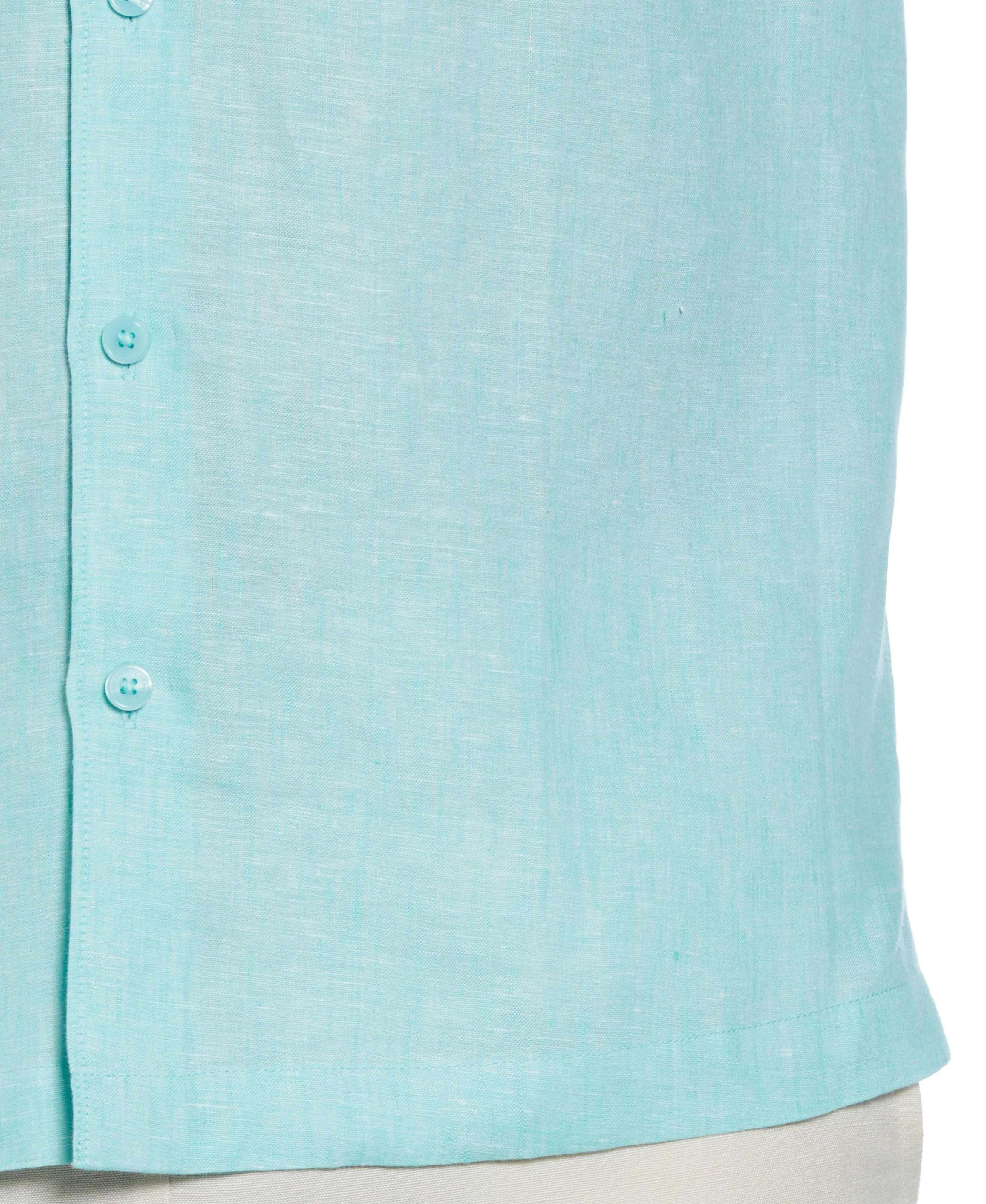 Classic Two-Tone Linen Shirt - Image 15
