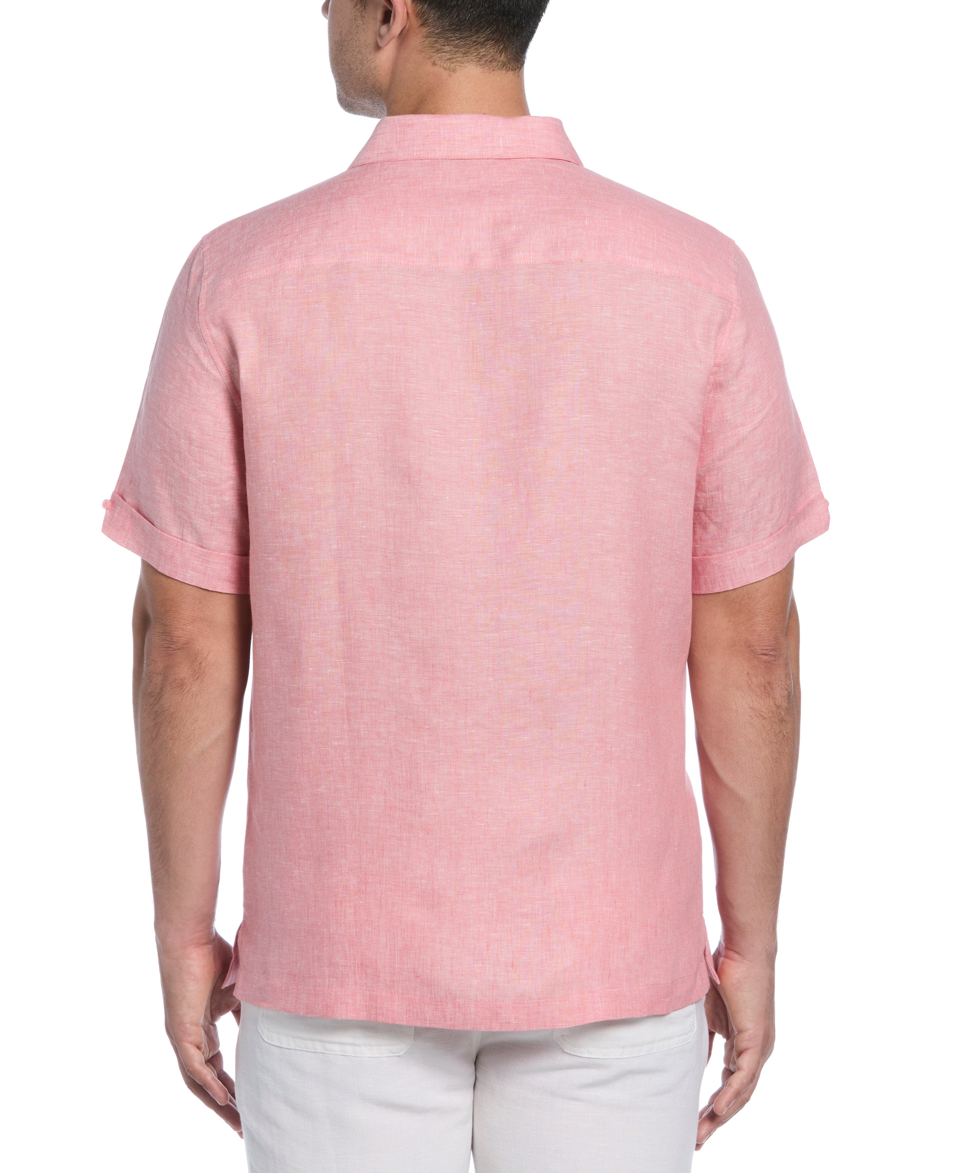 Classic Two-Tone Linen Shirt - Image 24