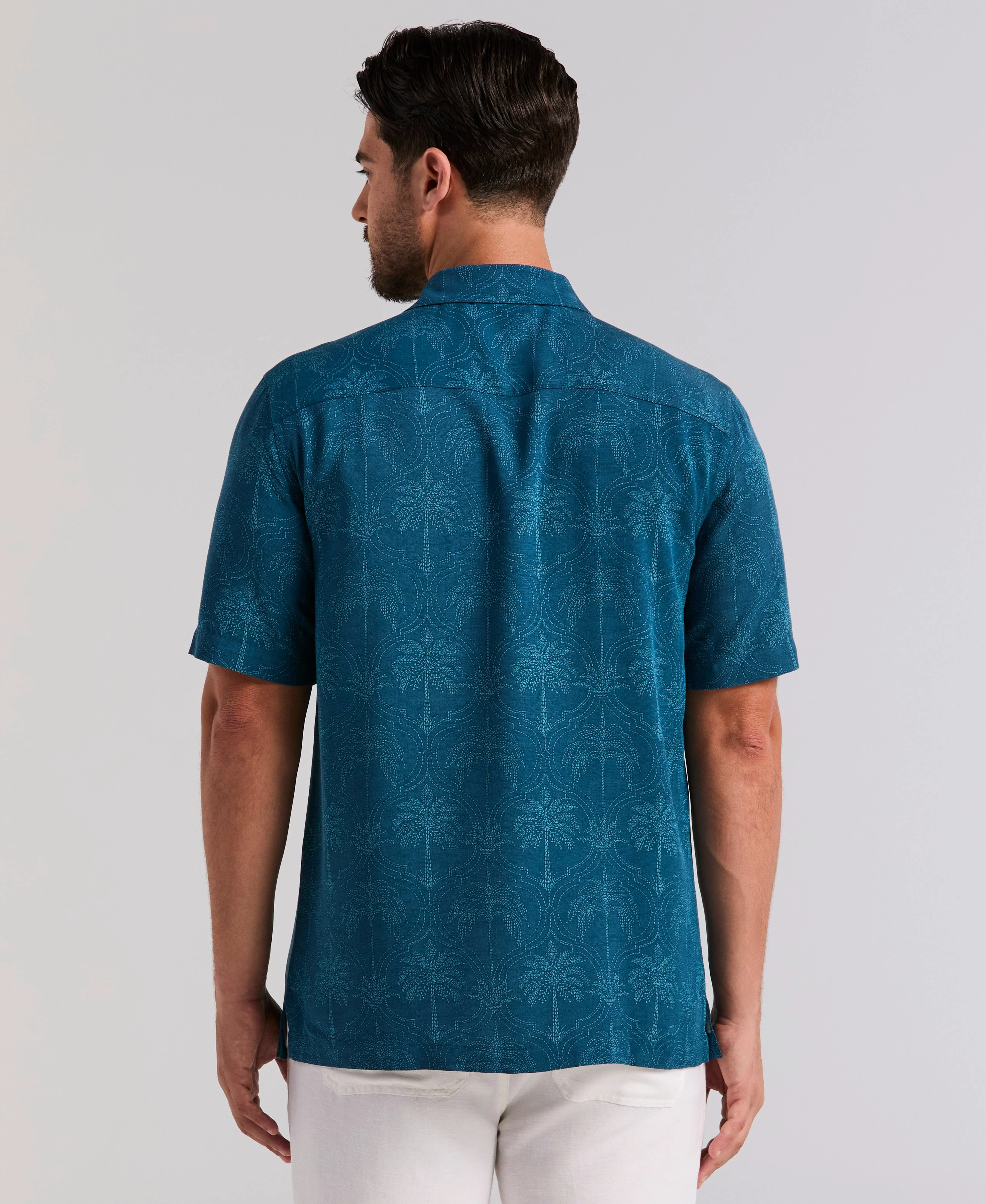 Medallion Palm Print Shirt - Image 3