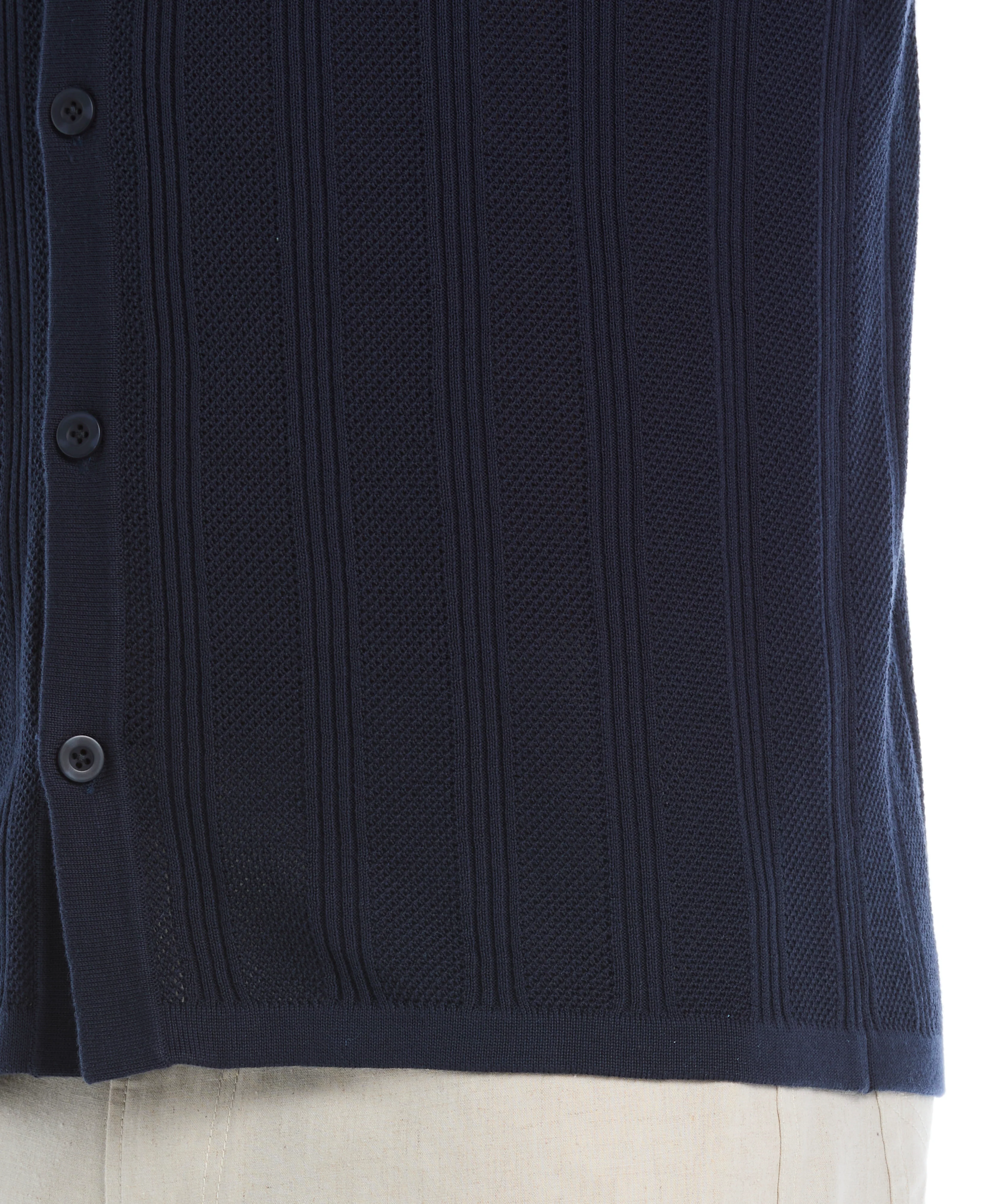 Mesh Stripe Short Sleeve Sweater - Image 22