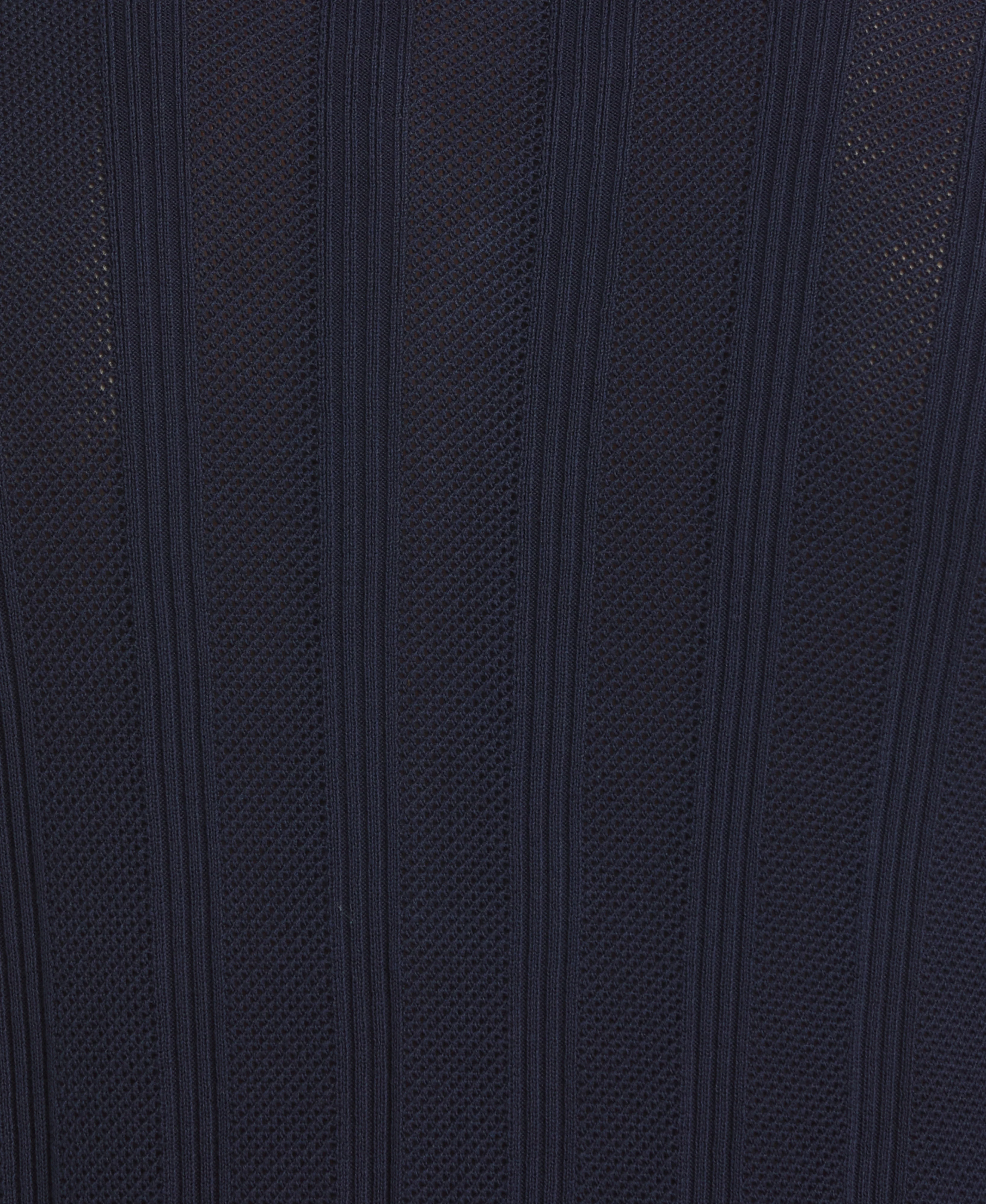 Mesh Stripe Short Sleeve Sweater - Image 25