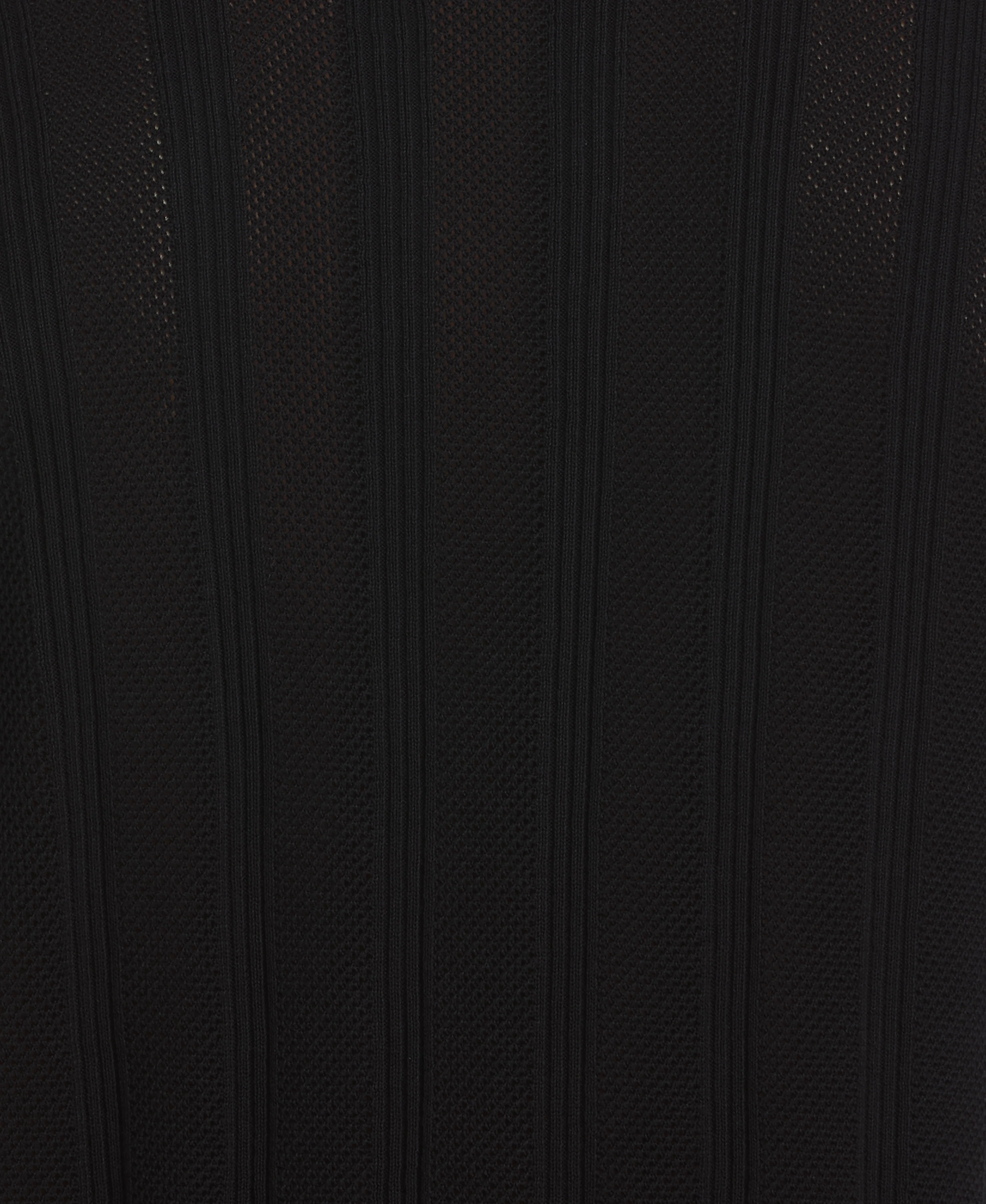 Mesh Stripe Short Sleeve Sweater - Image 6
