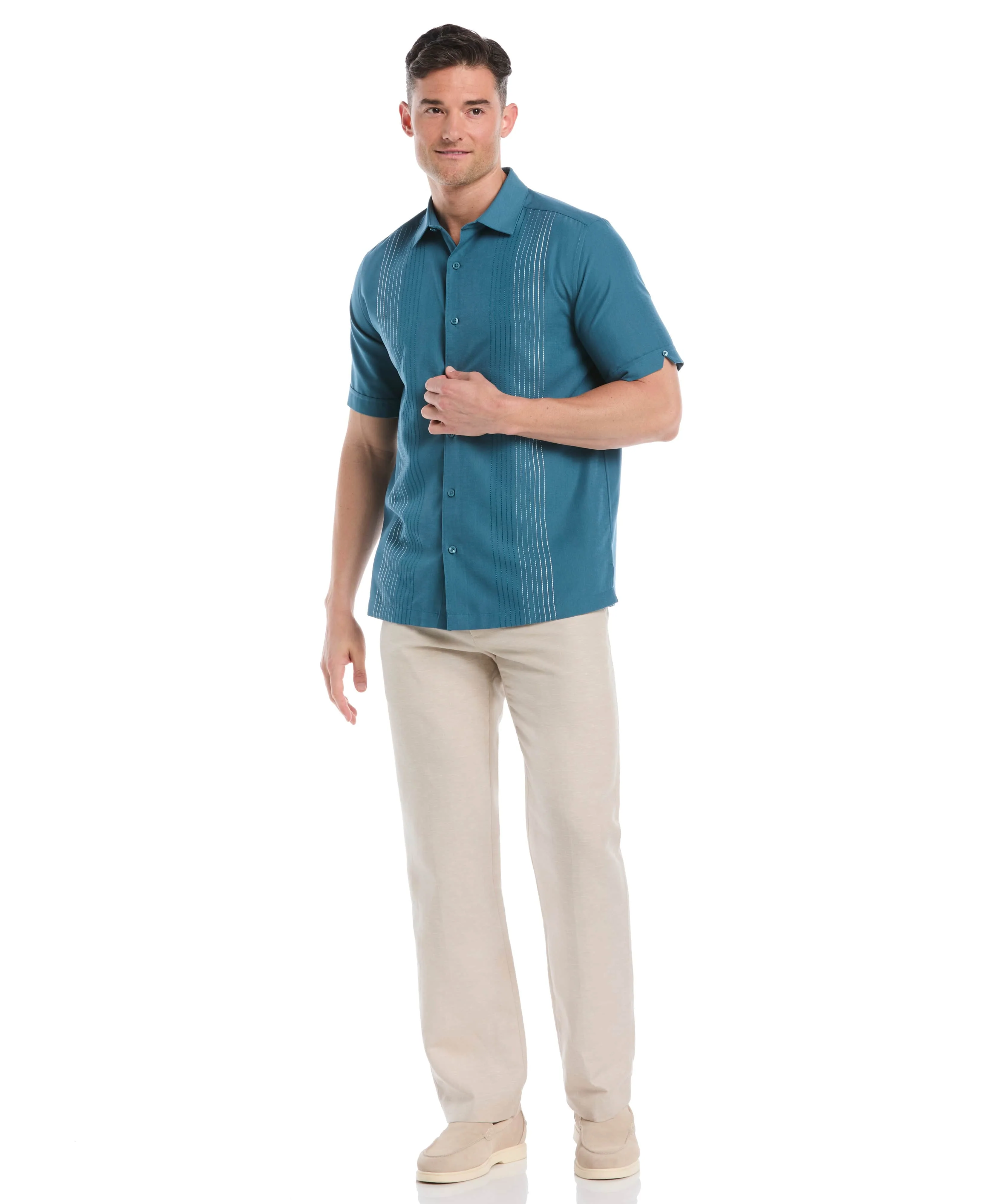 Ombre Embroidered Panel Shirt - Image 11
