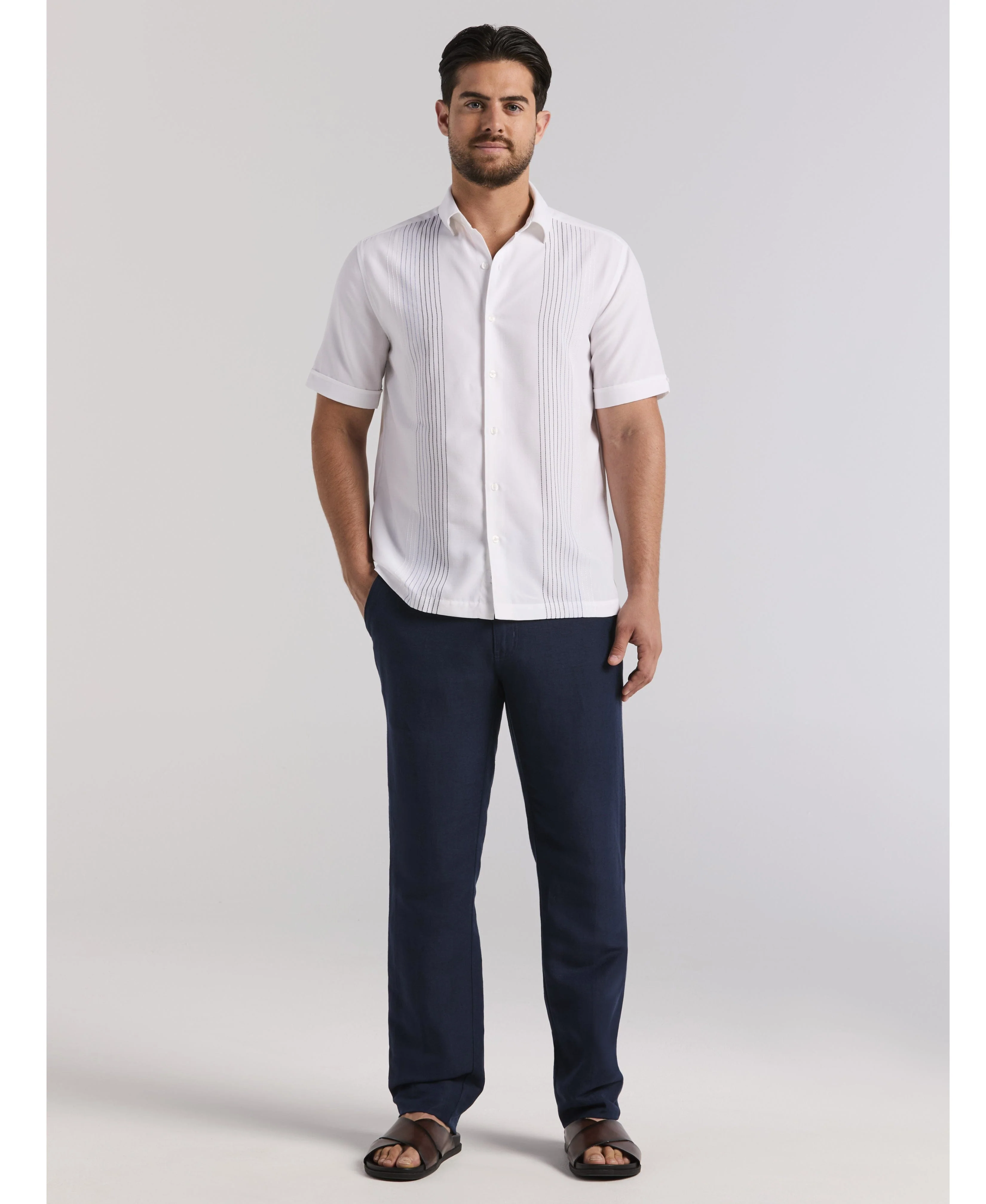 Ombre Embroidered Panel Shirt - Image 4