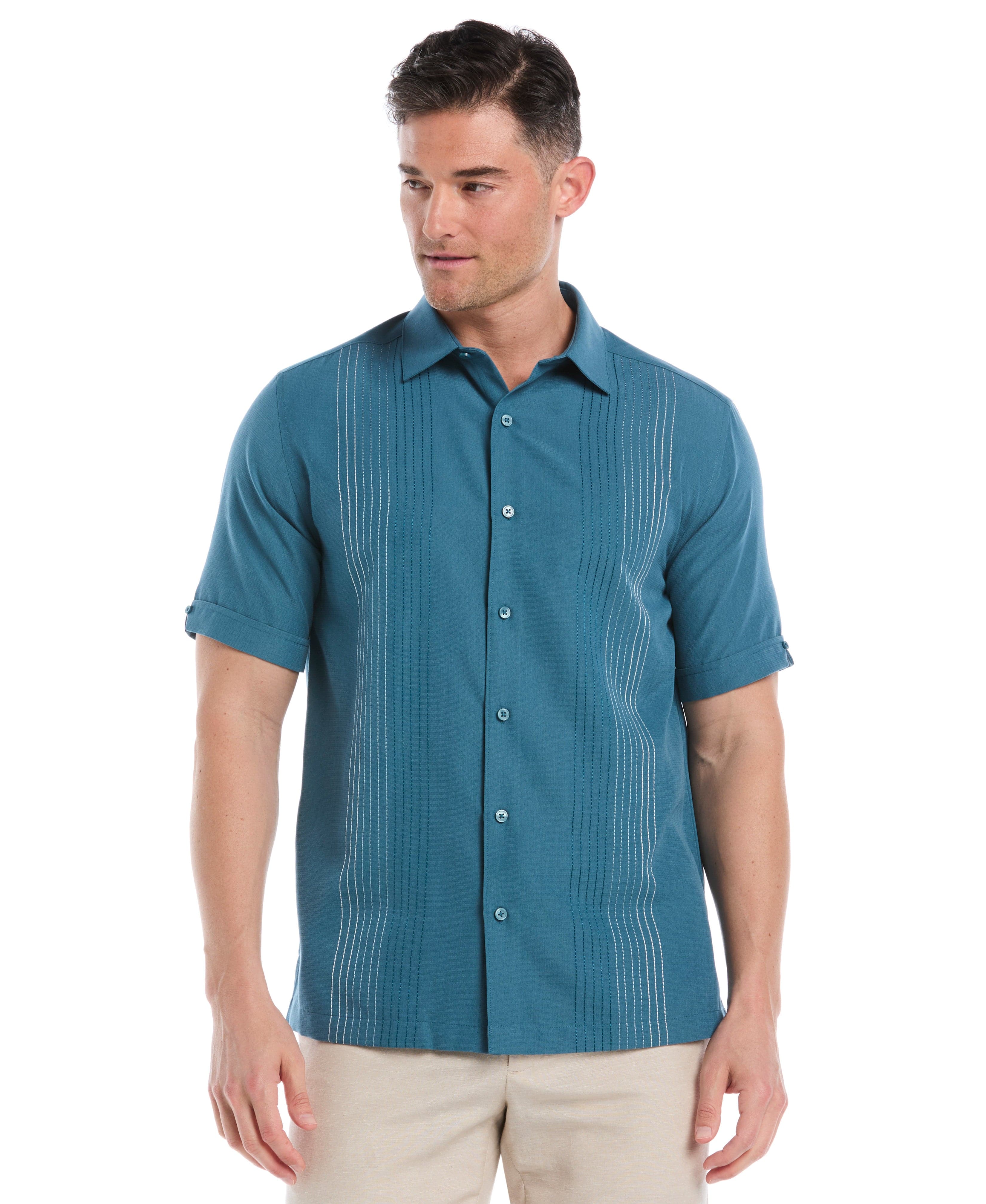 Ombre Embroidered Panel Shirt - Image 7