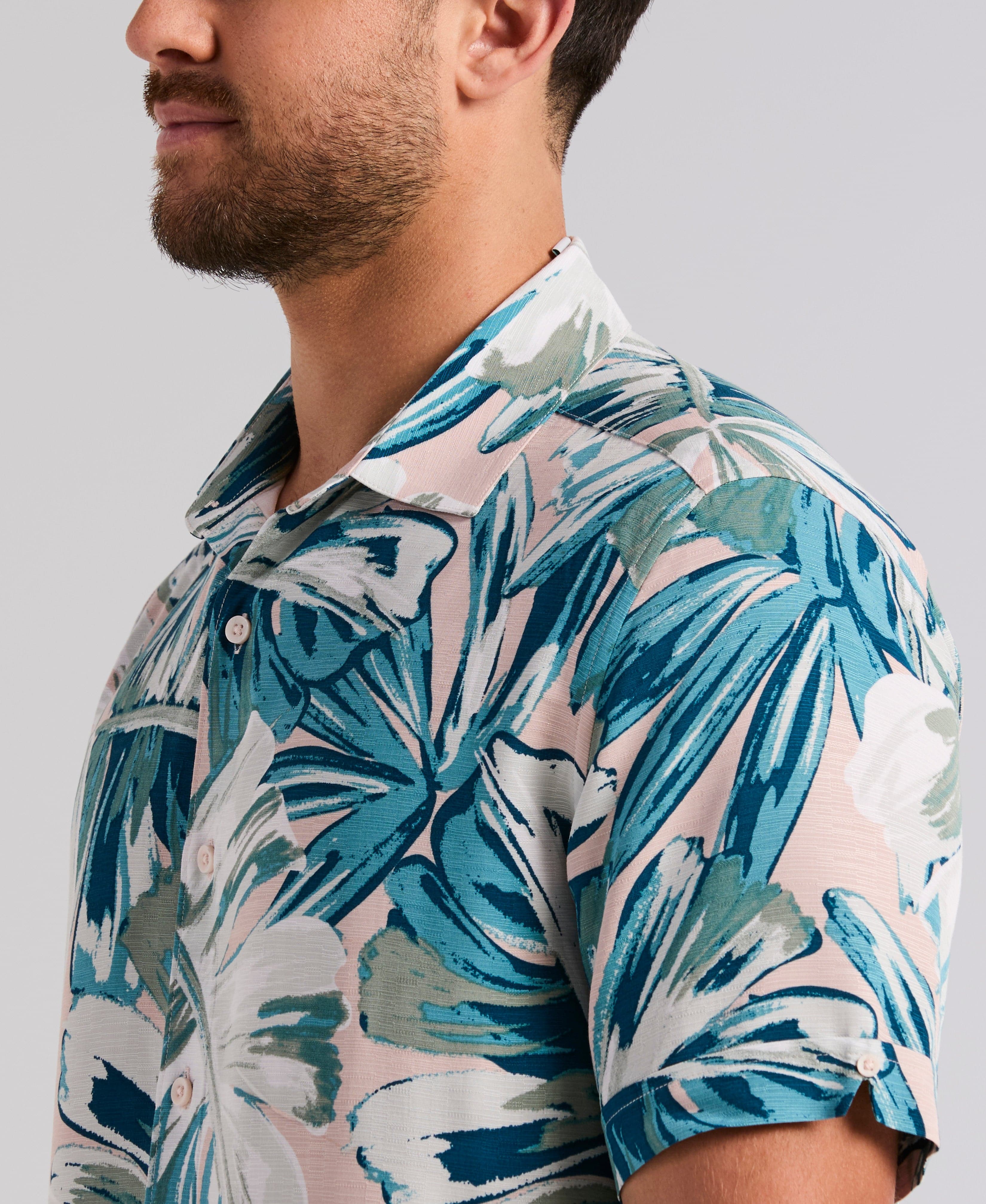 Oversized Leaf Print Shirt - Image 5