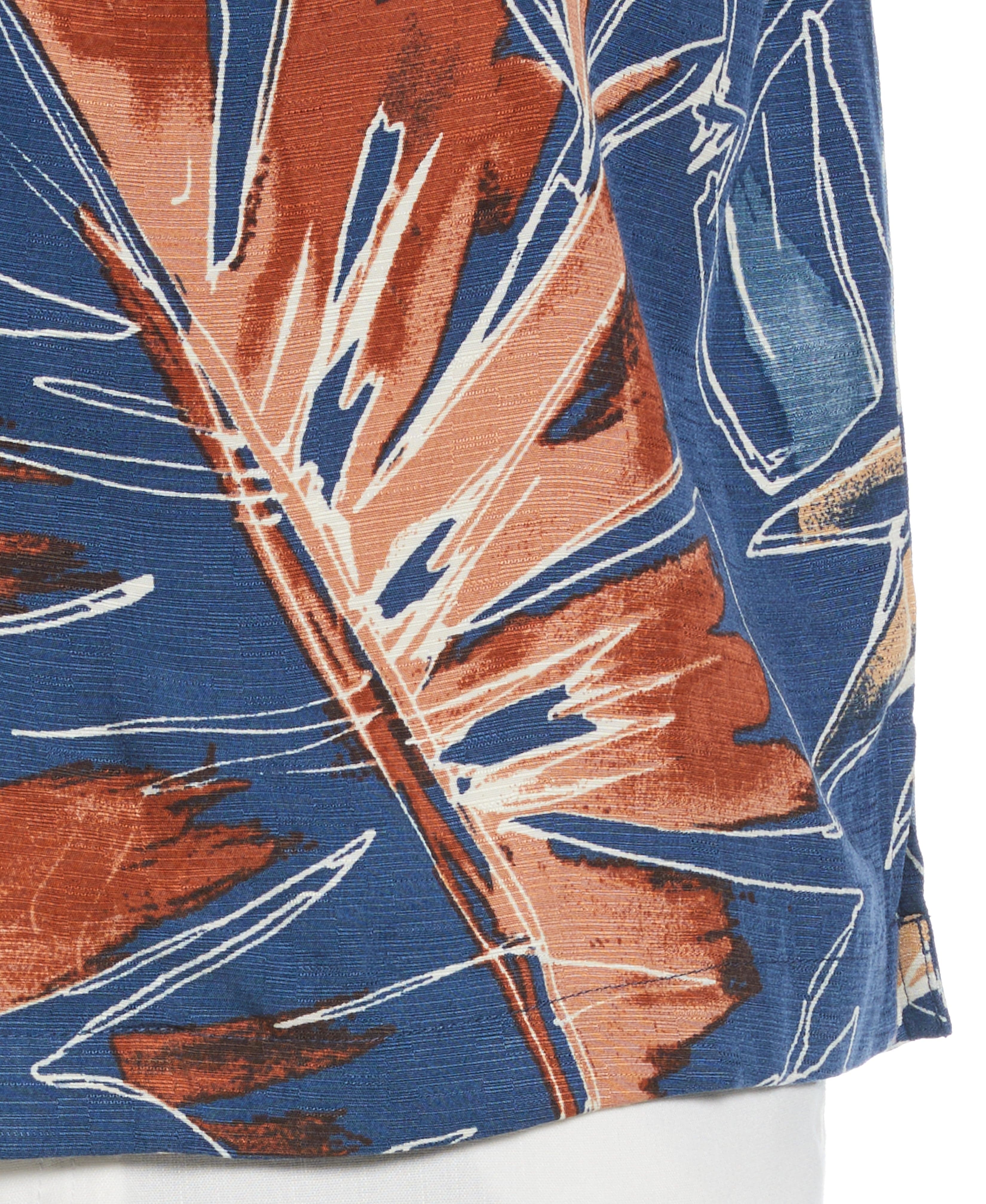 Oversized Tropical Sketch Print Shirt - Image 5