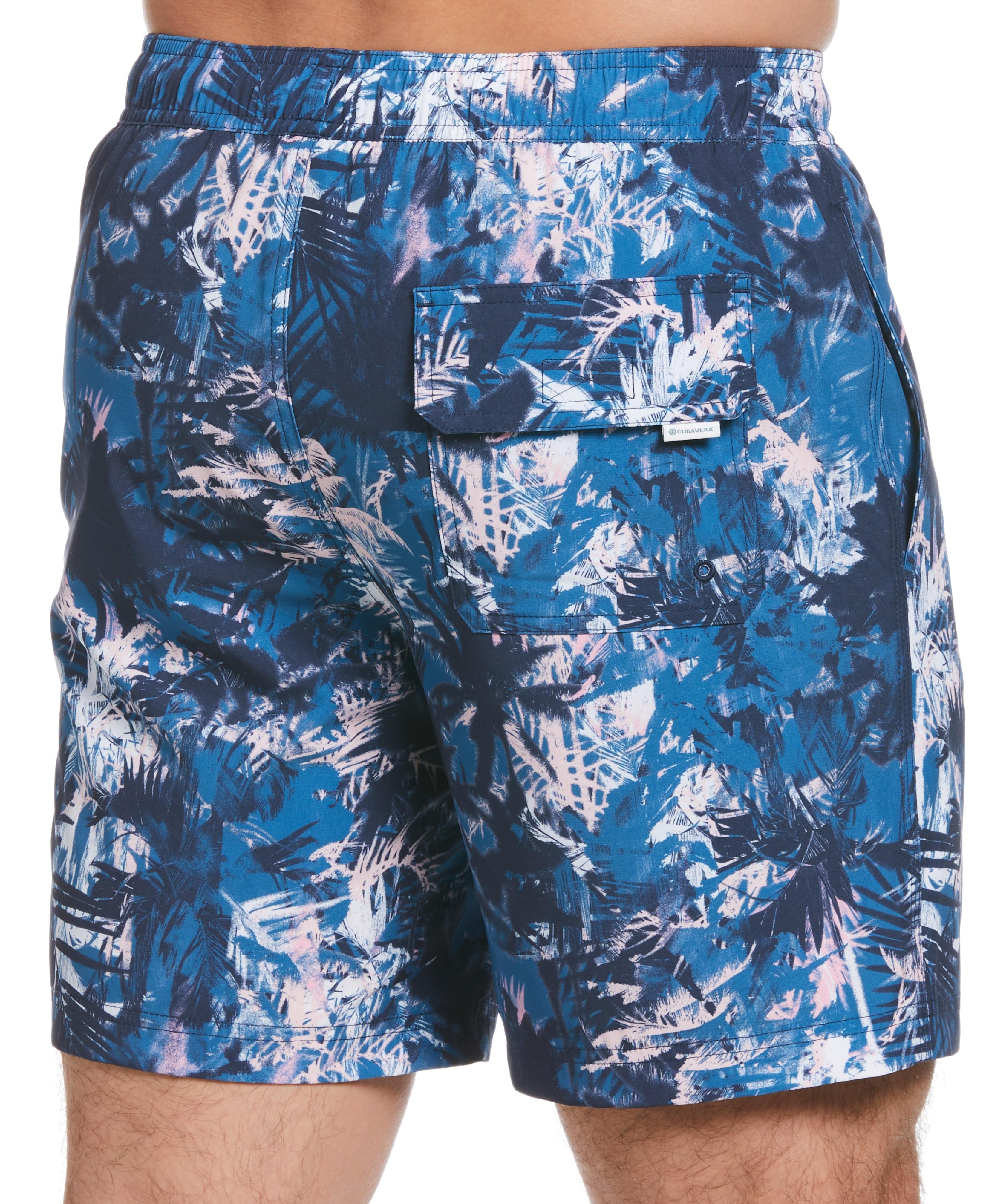 Palm Print 7" Swim Short - Image 3