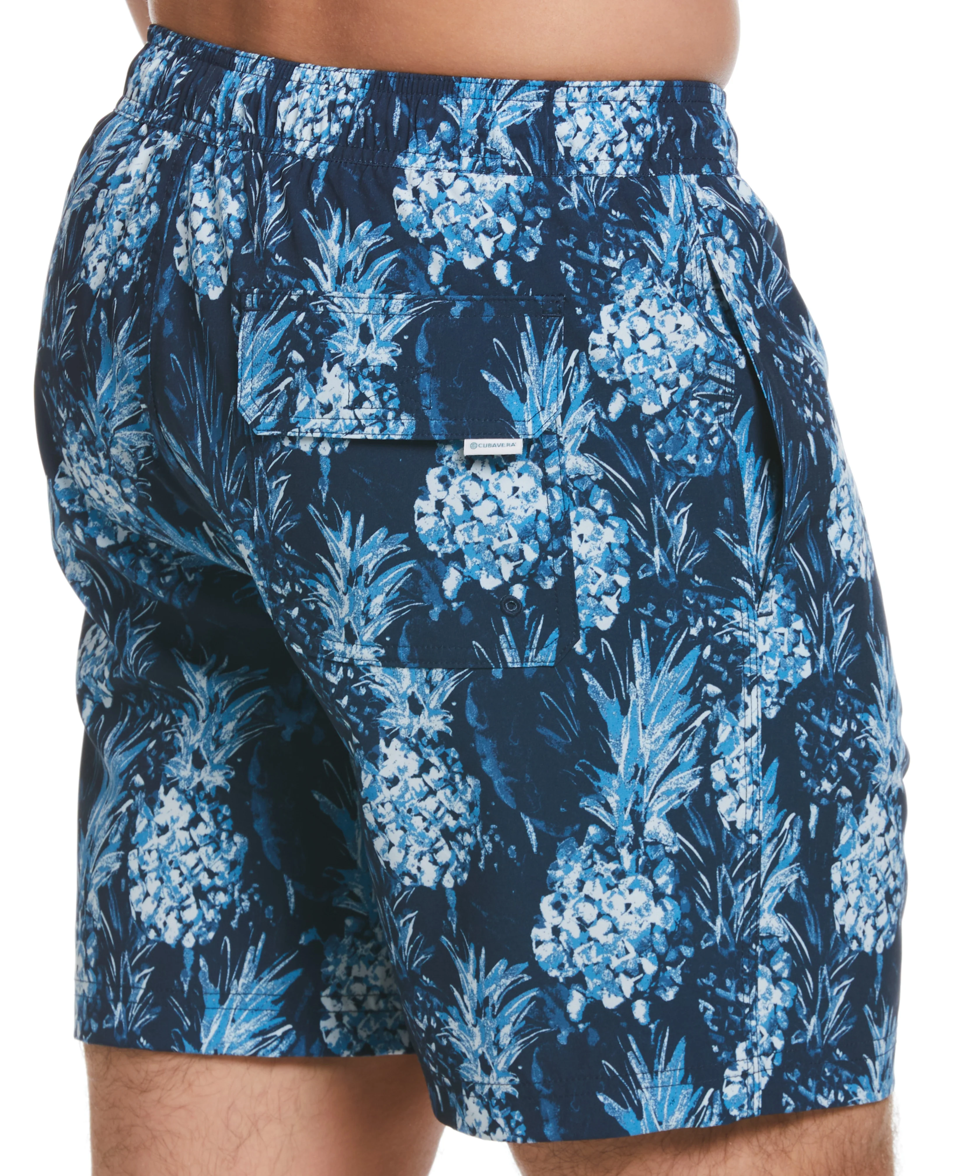 Pineapple Print 7" Swim Trunks - Image 5