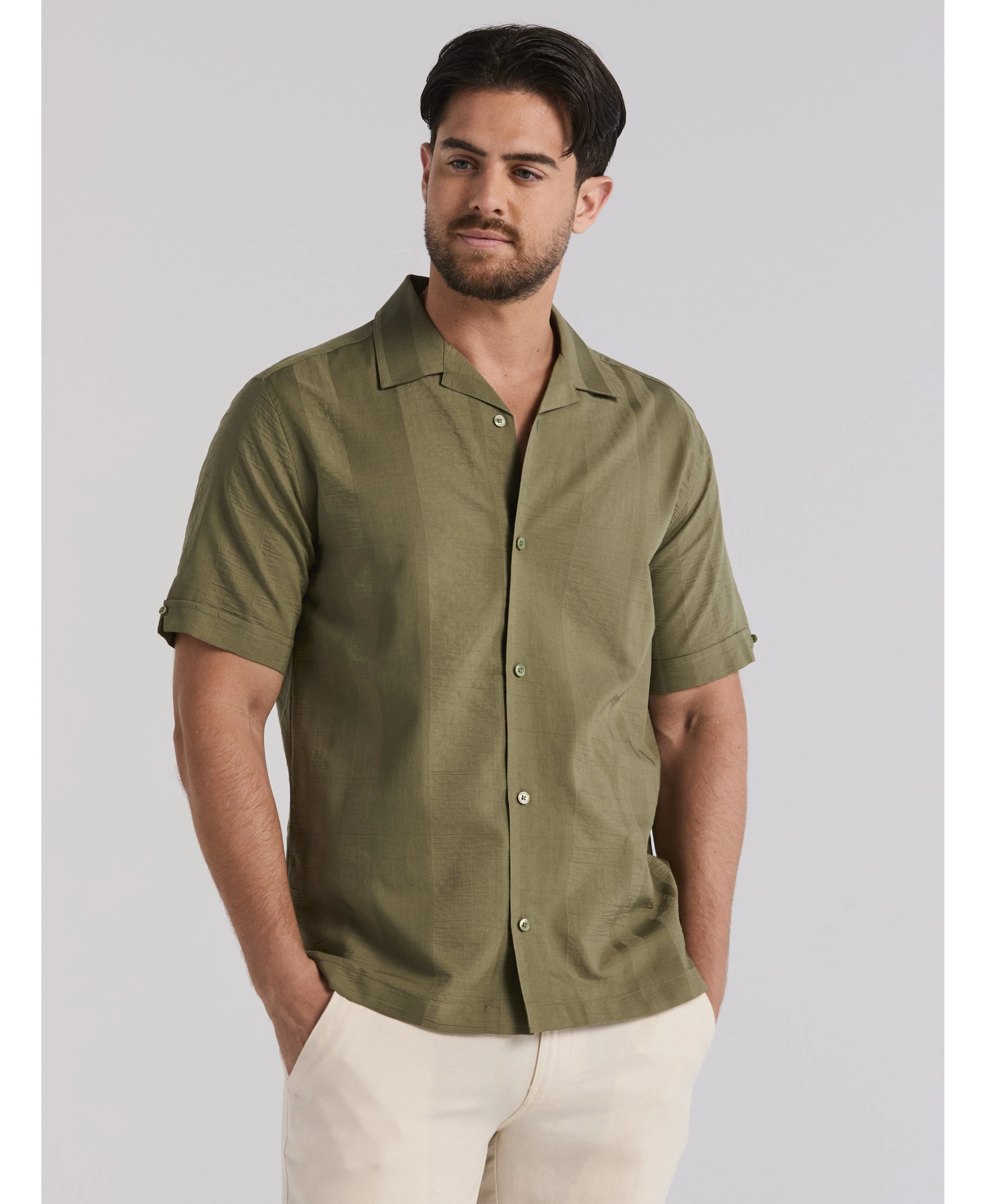 Seersucker Texture Shirt - Image 8