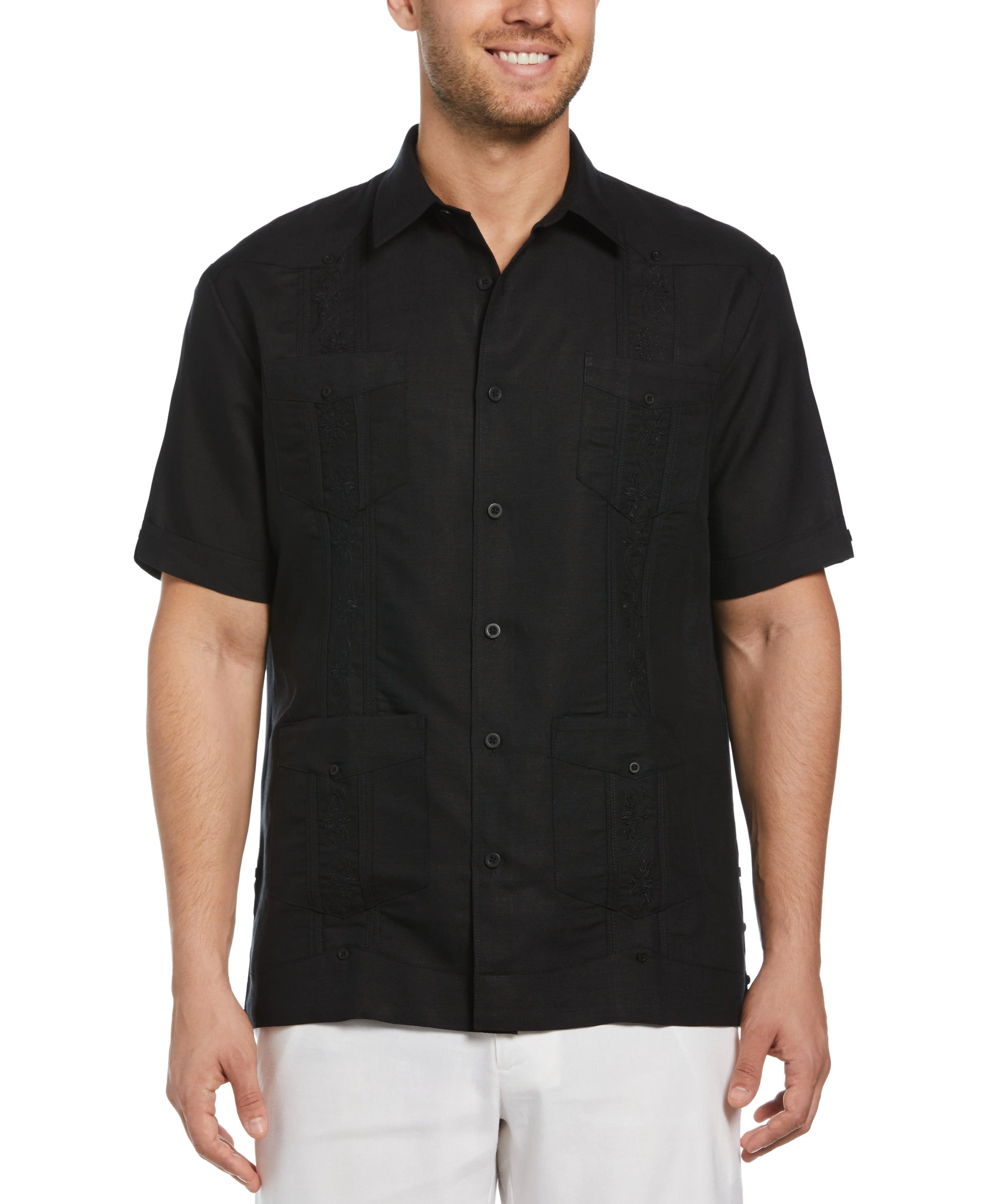 Short Sleeve Embroidered Guayabera - Image 10