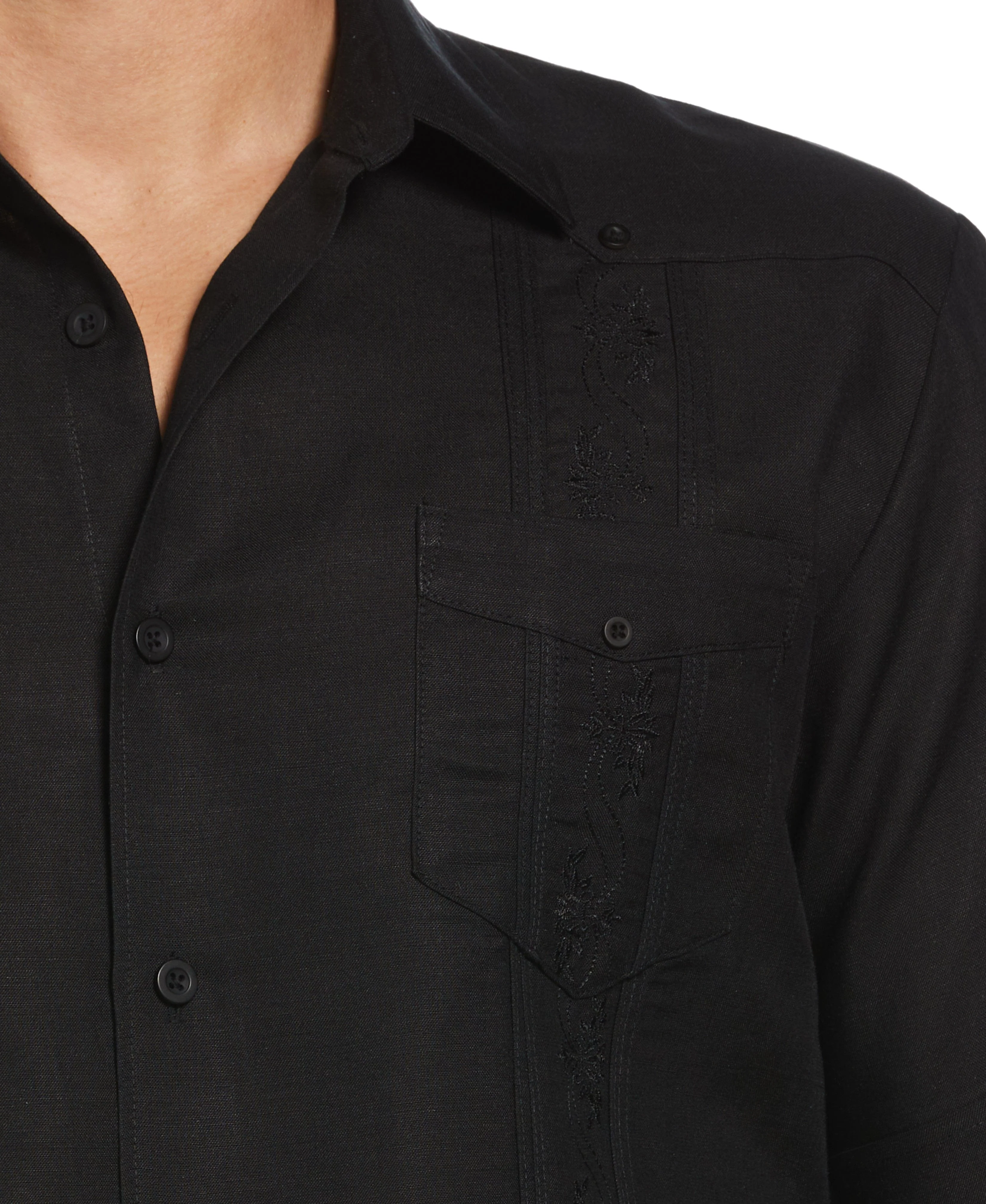 Short Sleeve Embroidered Guayabera - Image 13
