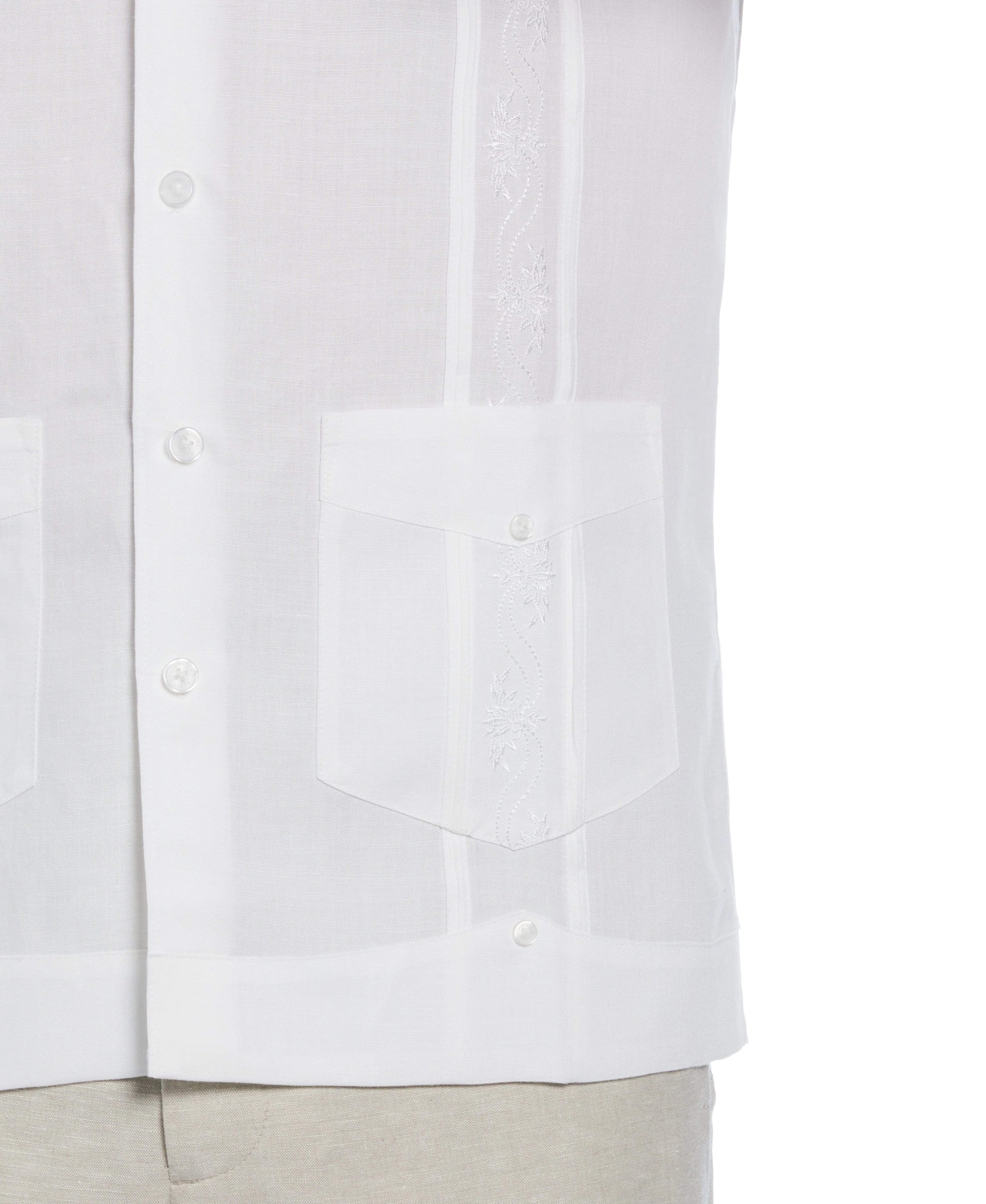 Short Sleeve Embroidered Guayabera - Image 3