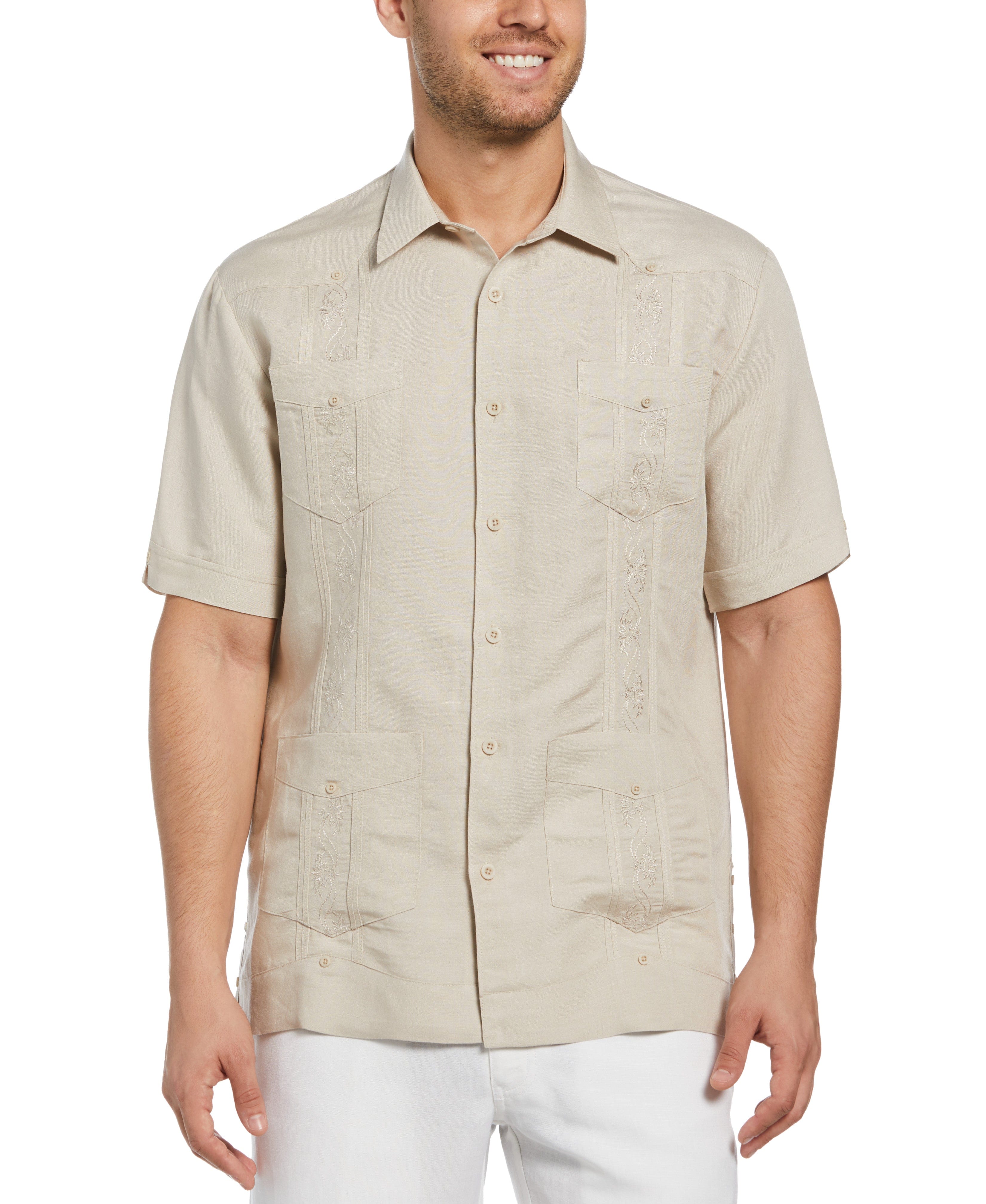 Short Sleeve Embroidered Guayabera - Image 6