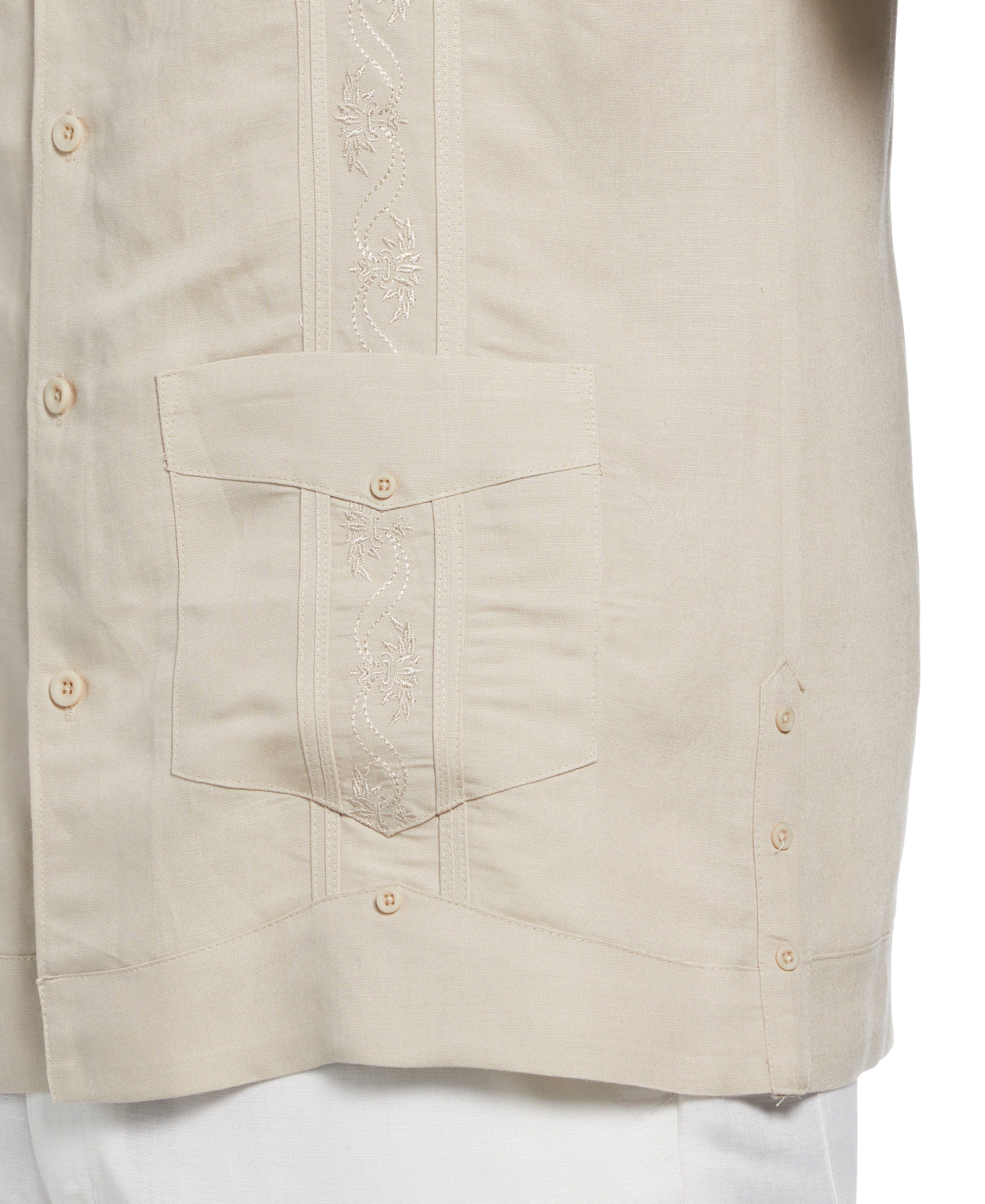Short Sleeve Embroidered Guayabera - Image 8