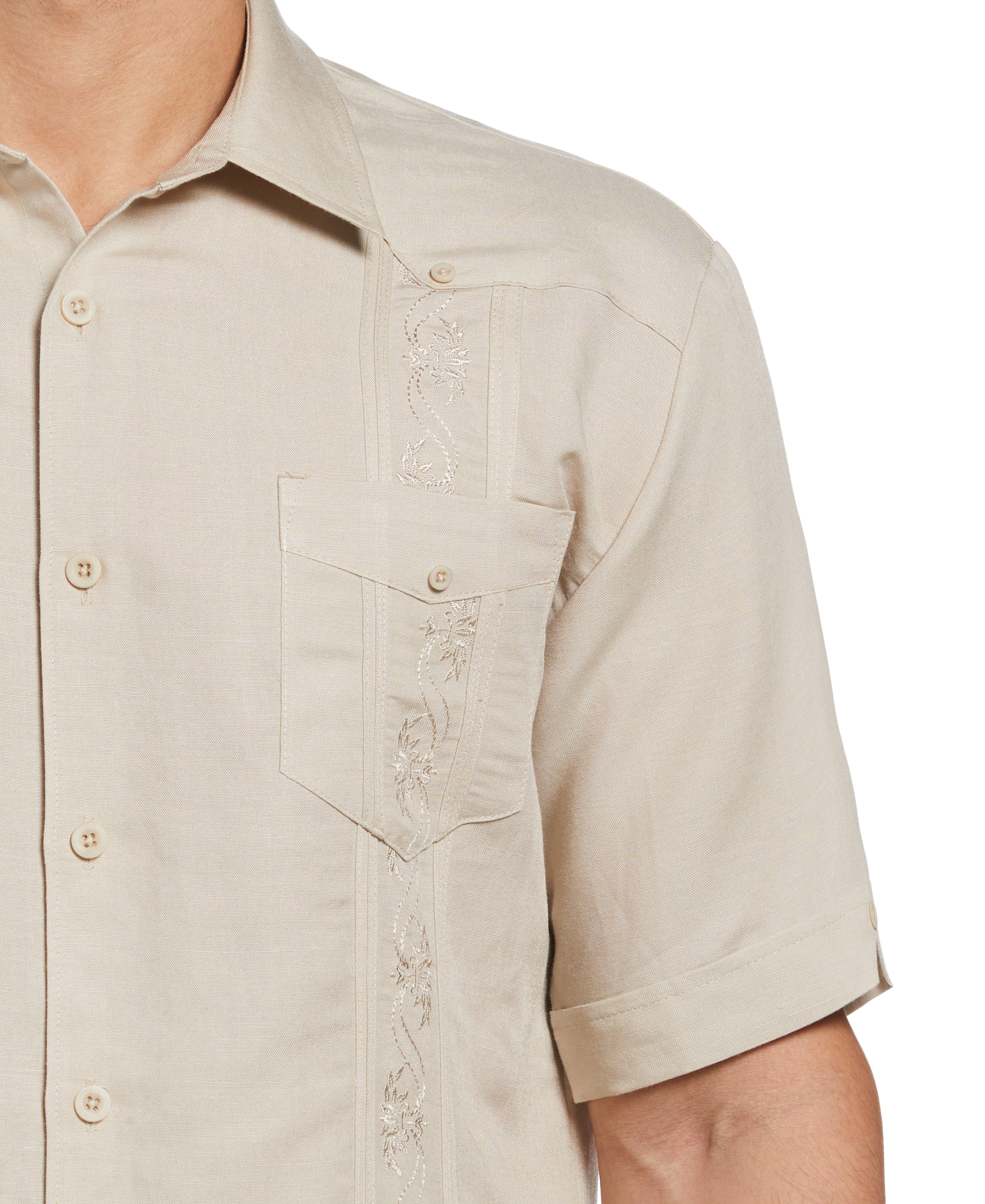 Short Sleeve Embroidered Guayabera - Image 9