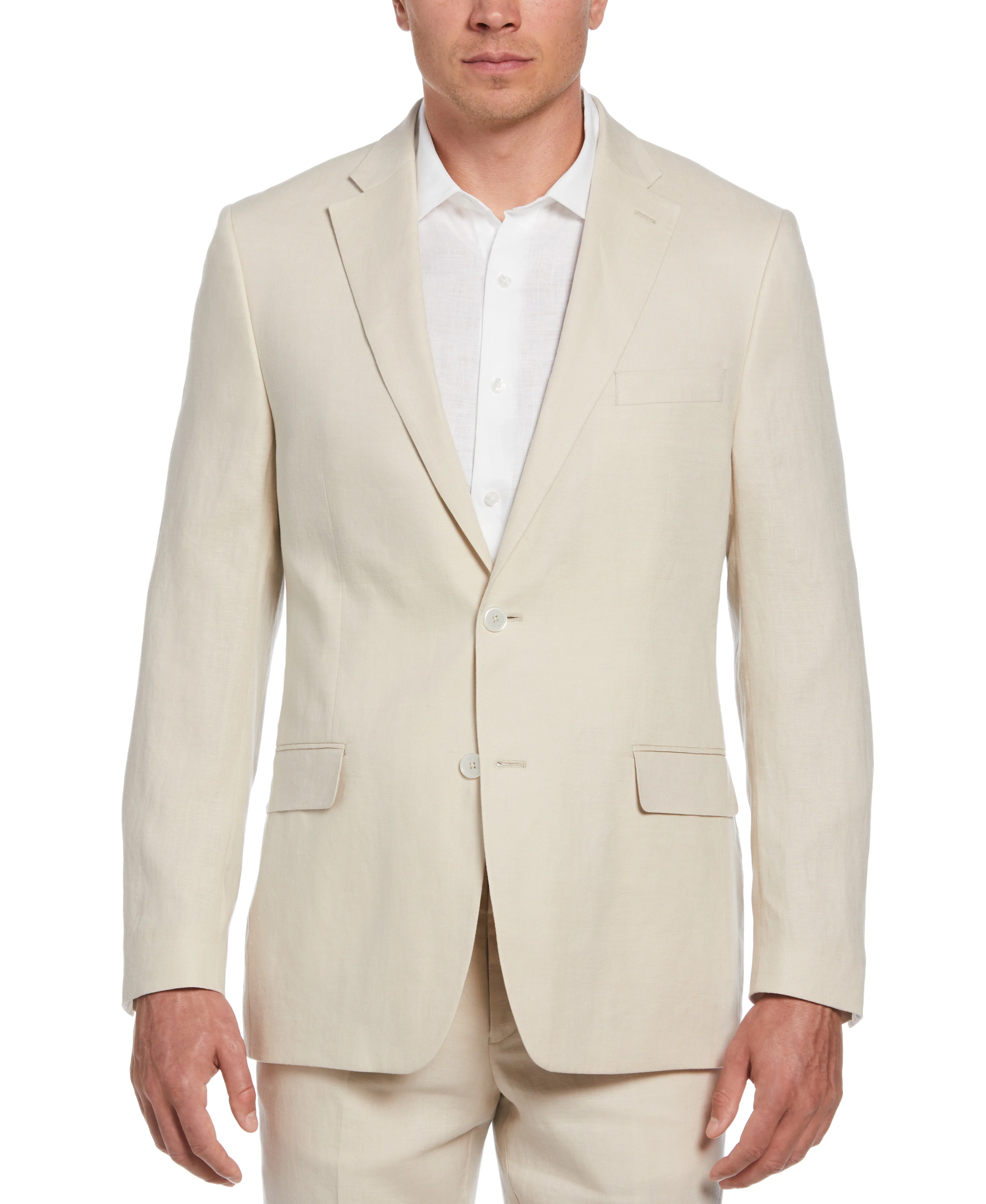 100% Linen Single-Breasted Suit Jacket - Image 13