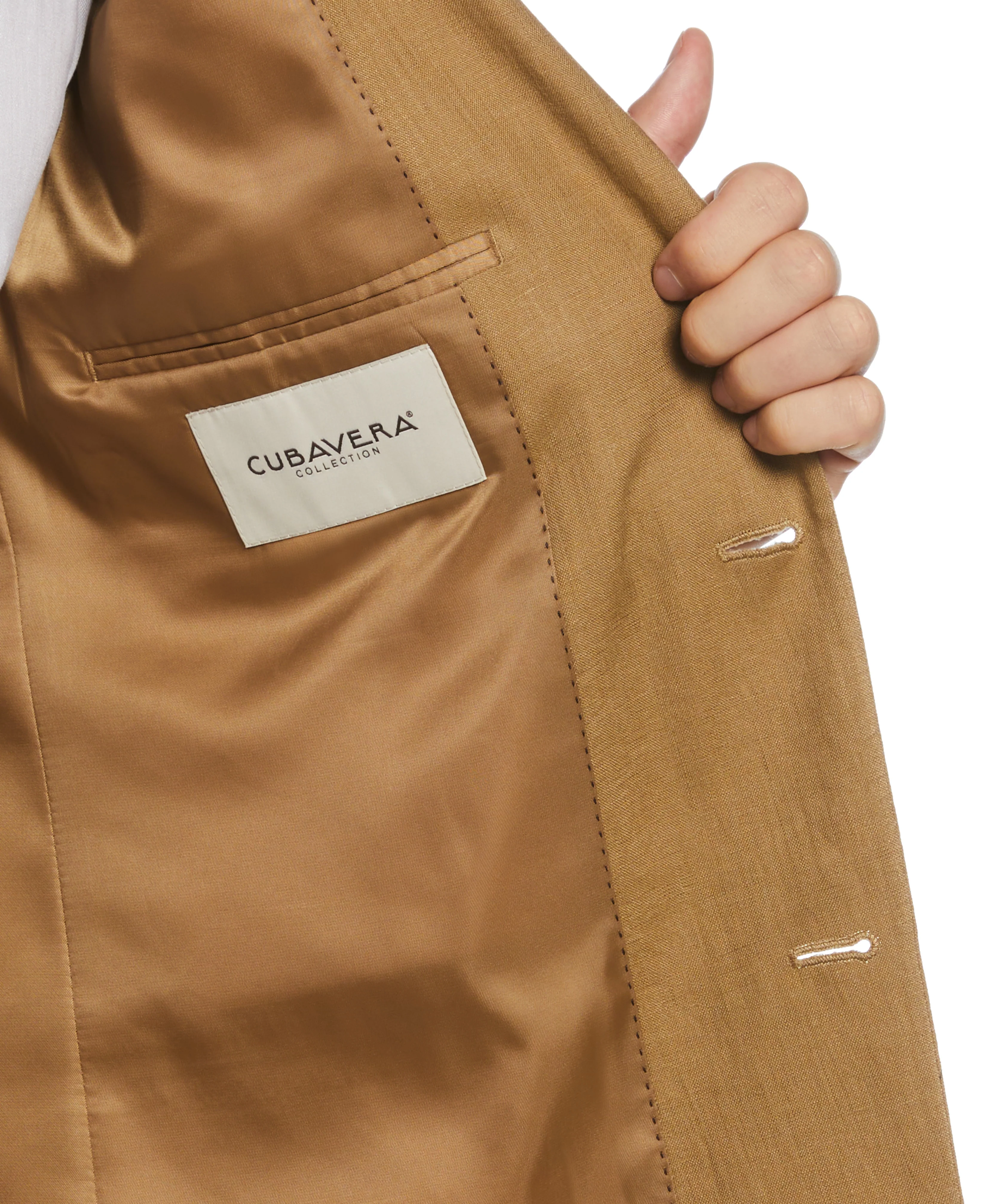 100% Linen Single-Breasted Suit Jacket - Image 9