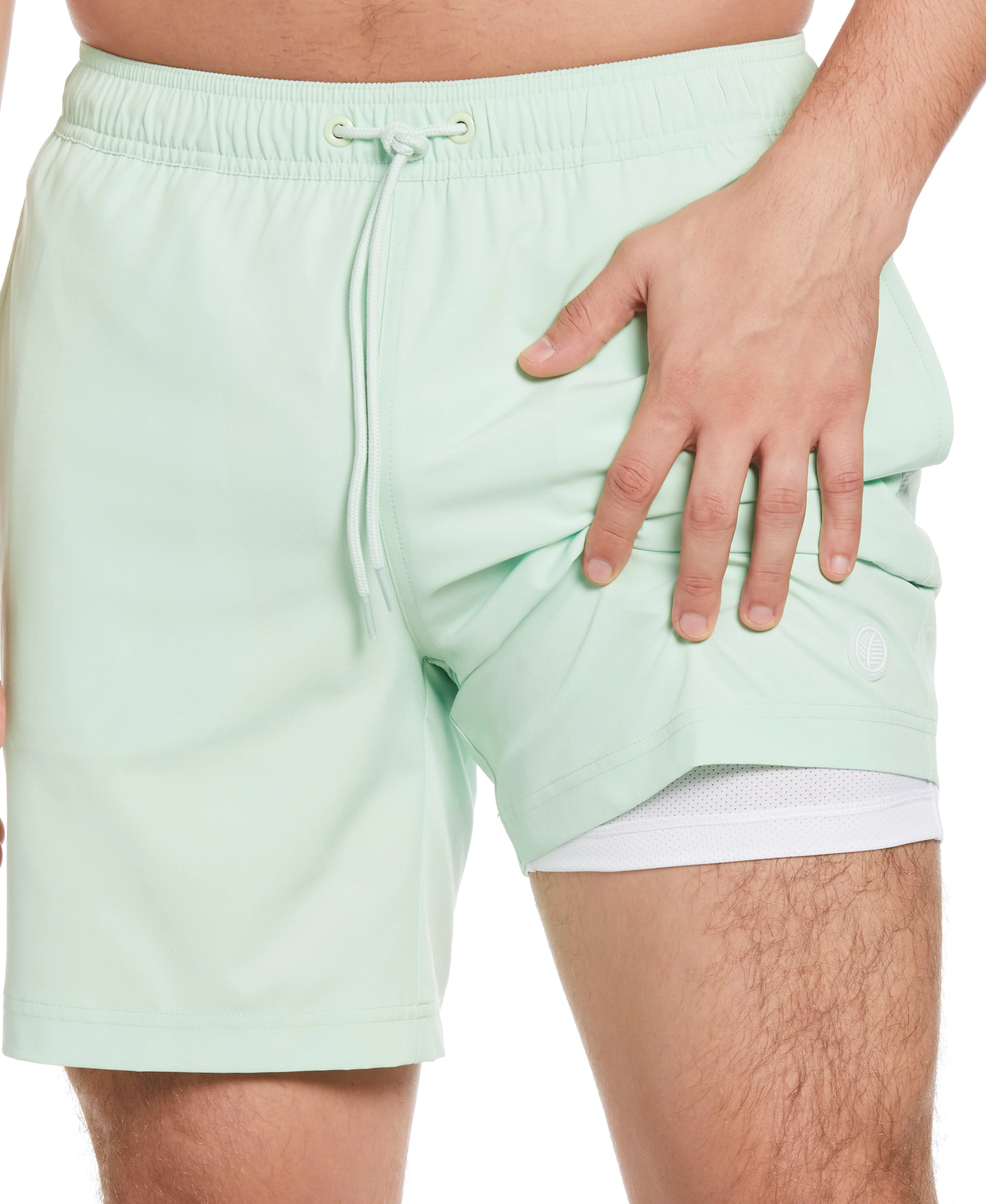 Solid 7" Swim Trunks - Image 3
