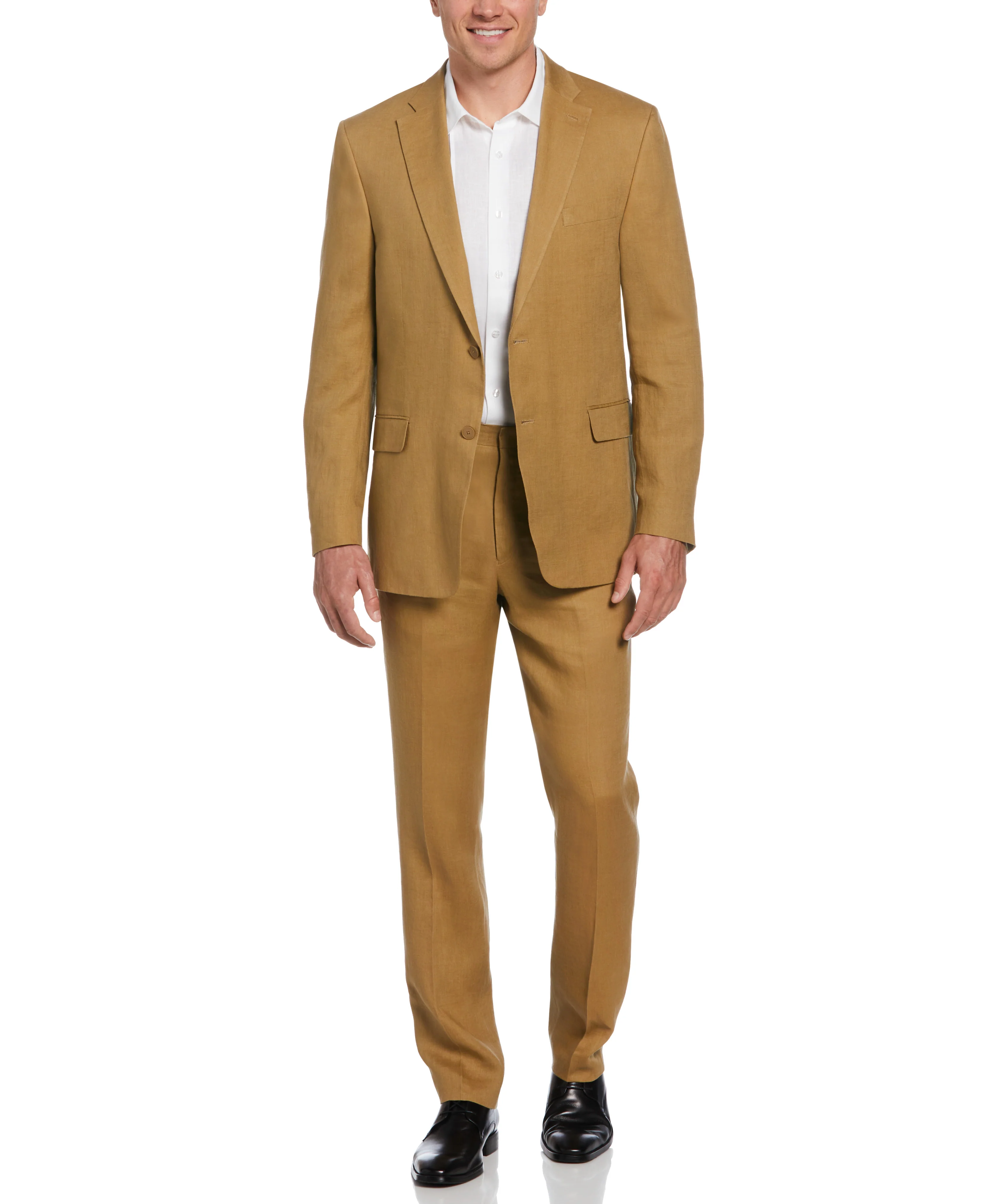 100% Linen Solid Flat Front Pant - Image 8