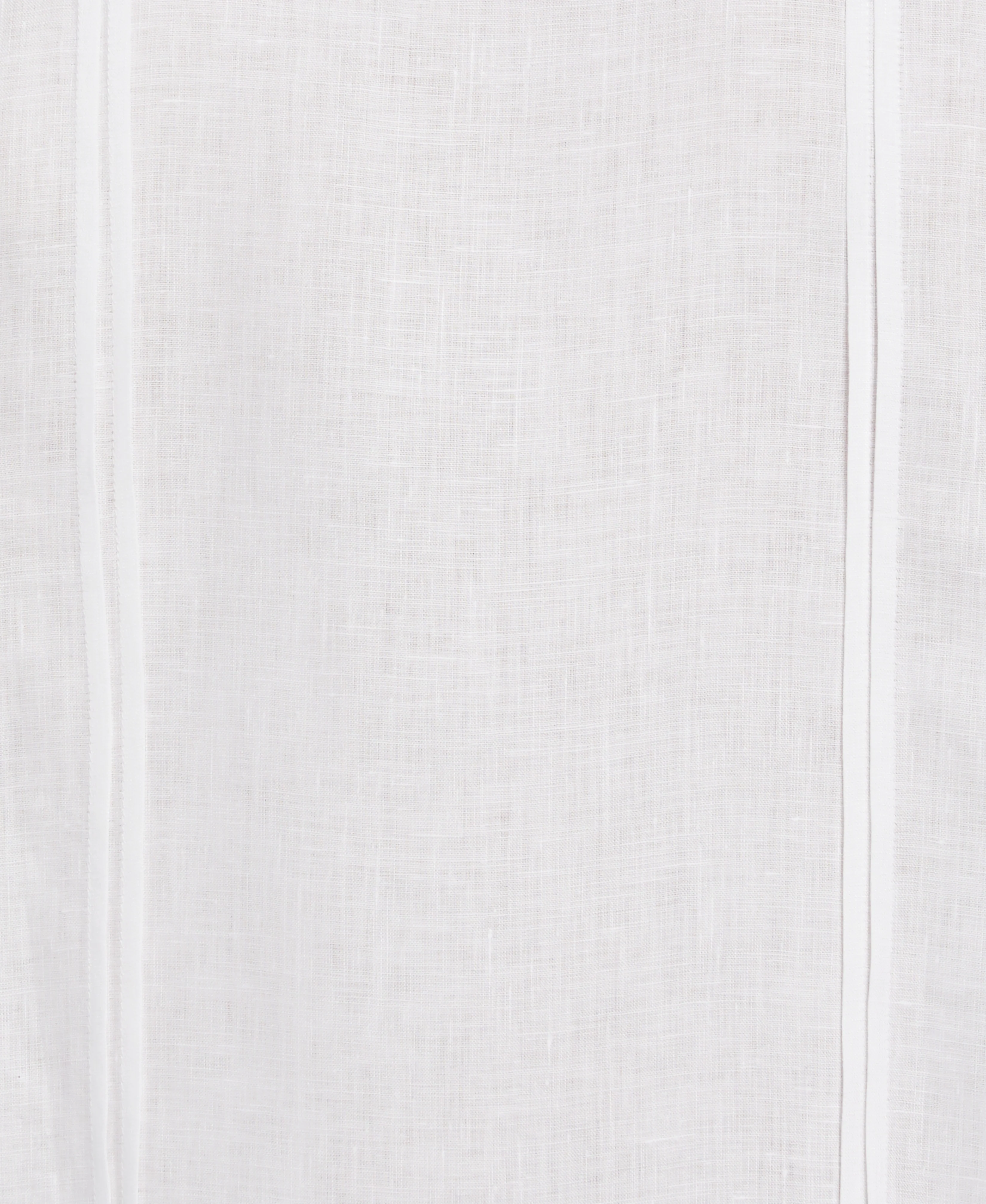 Solid Linen Guayabera Shirt With Contrast Embroidery - Image 5