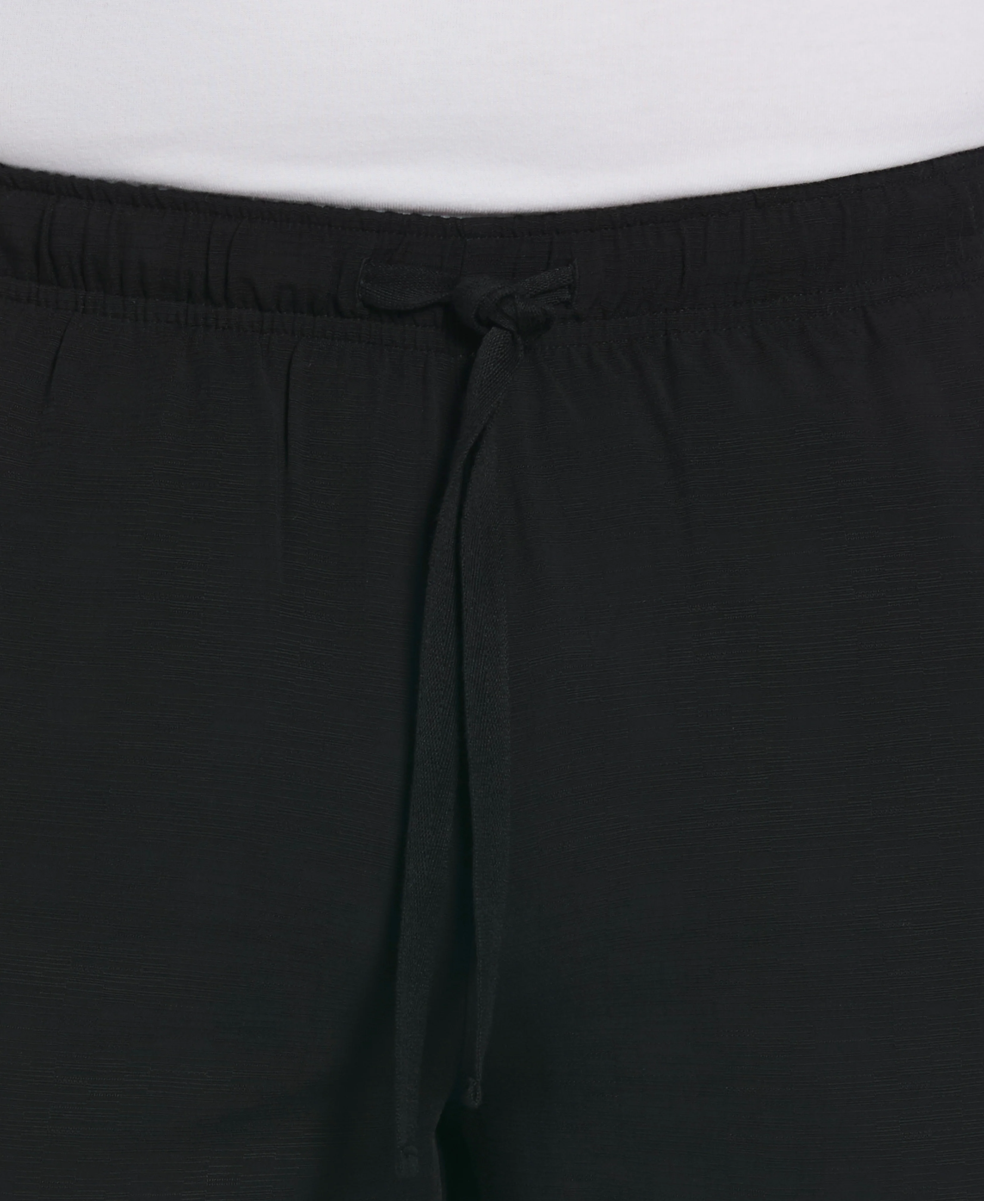 Solid Textured Pull On Drawstring Shorts - Image 3