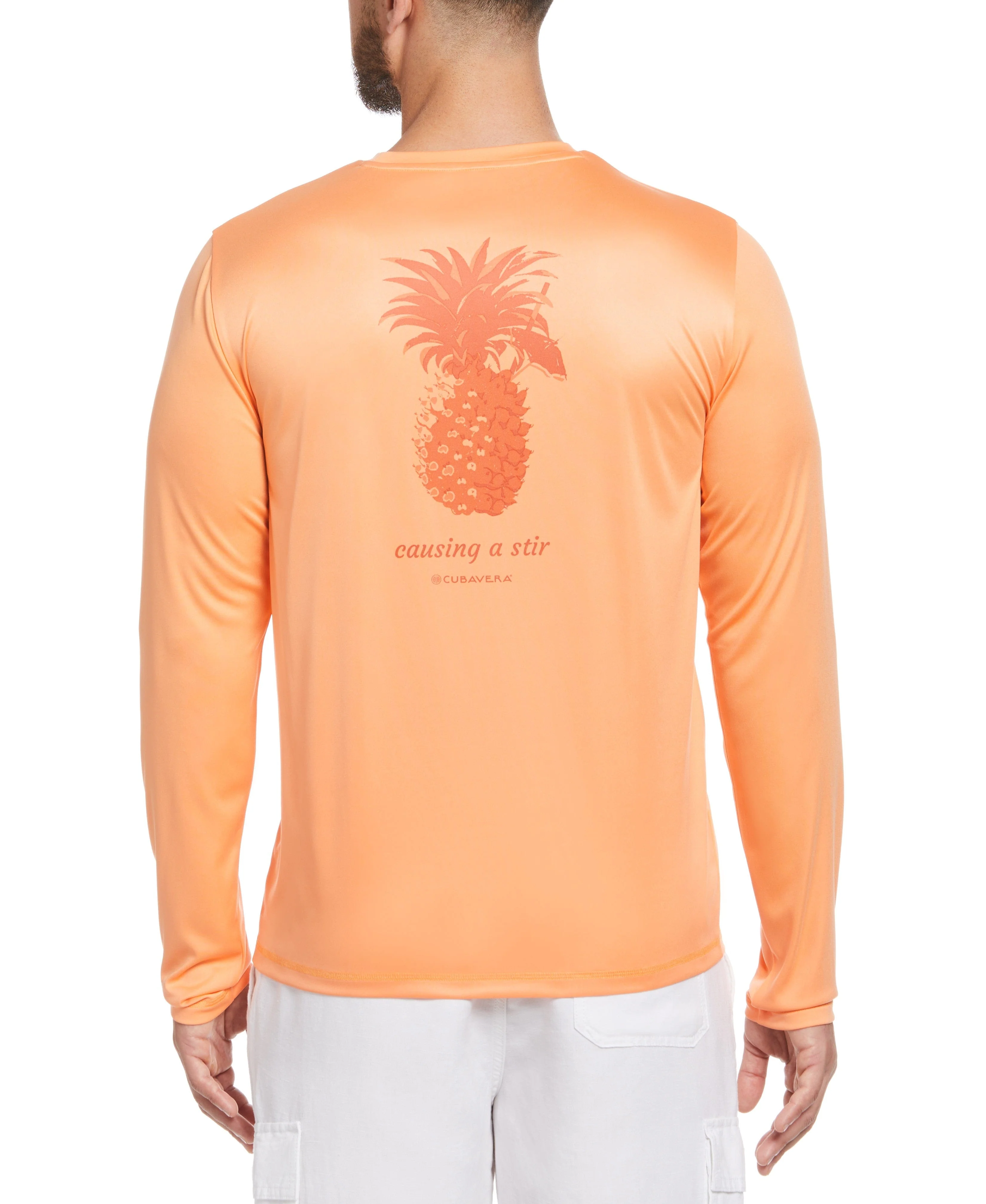 Sun Protection Pineapple Print Stretch Shirt - Image 2