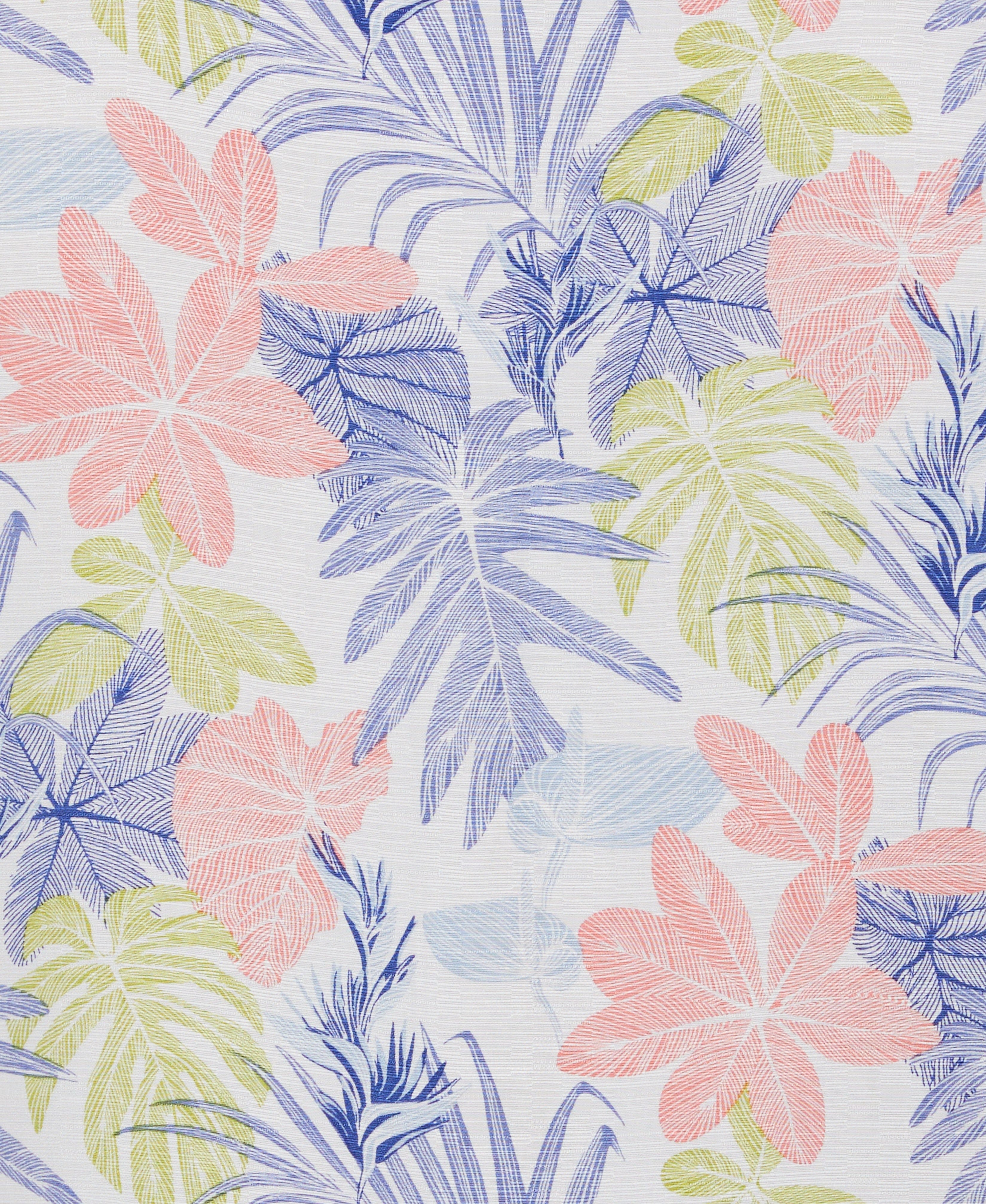 Big & Tall Textured Floral Leaf Print Shirt - Image 5