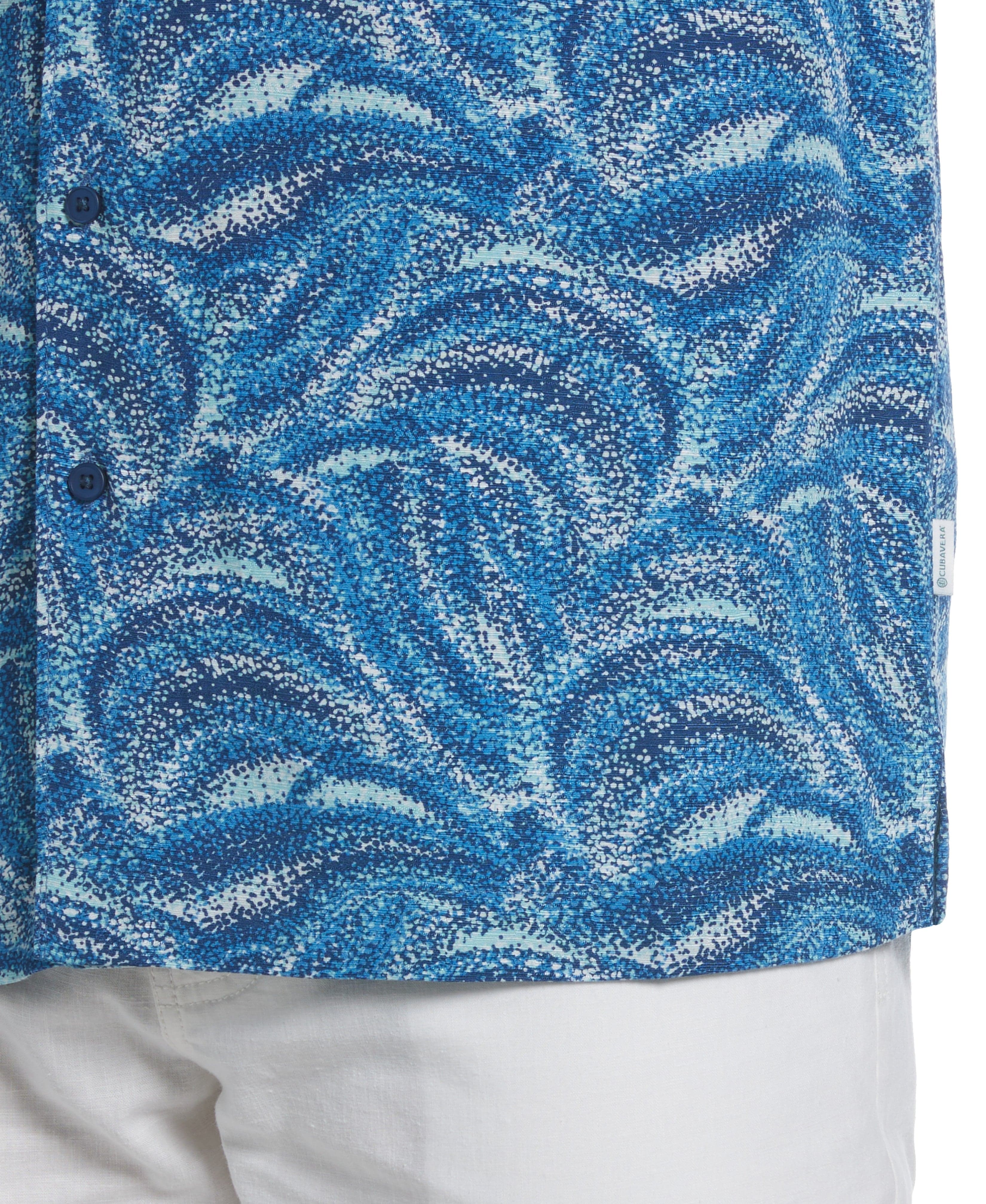 Textured Wave Print Shirt - Image 3
