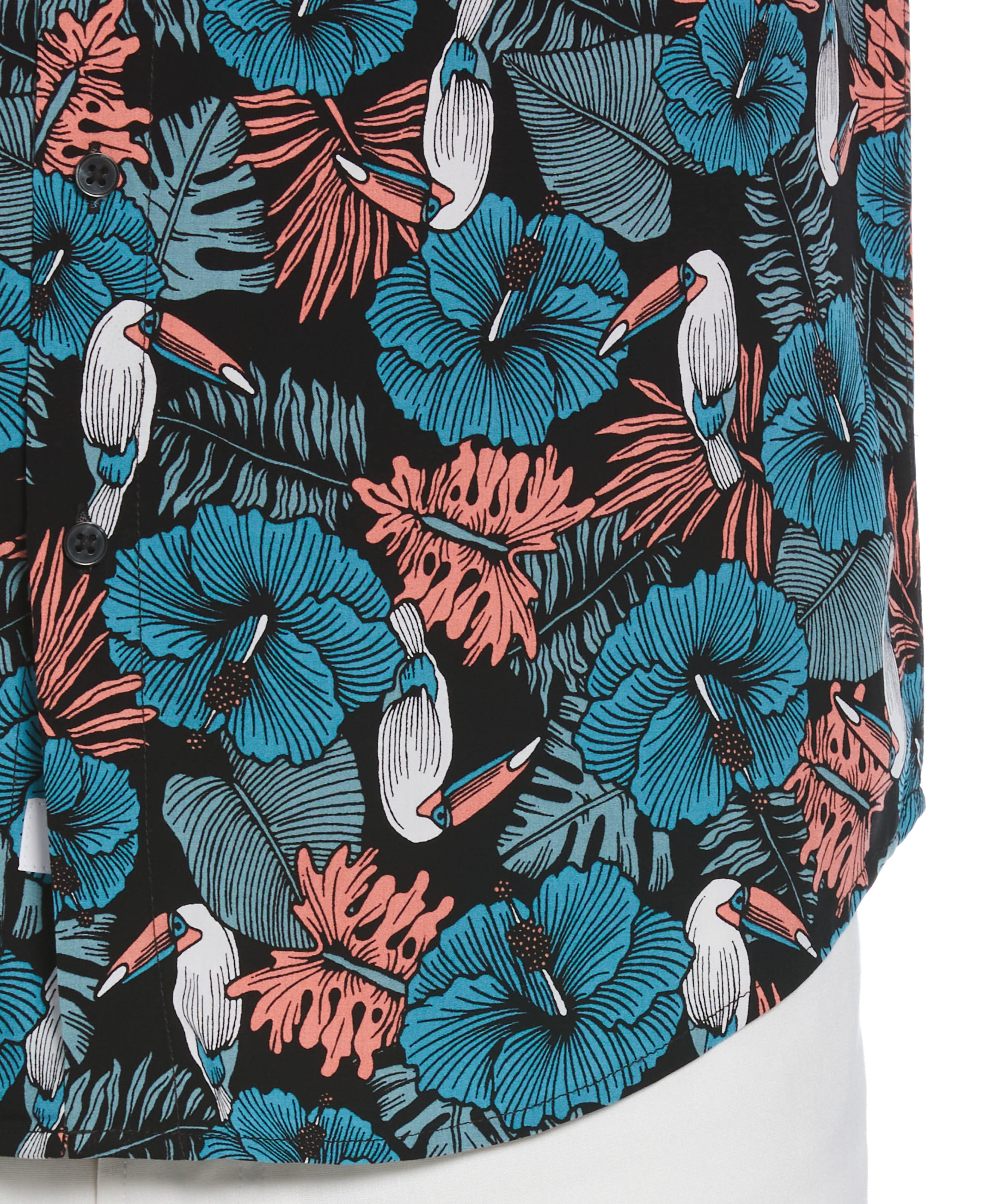 Toucan Hibiscus Print Shirt - Image 3