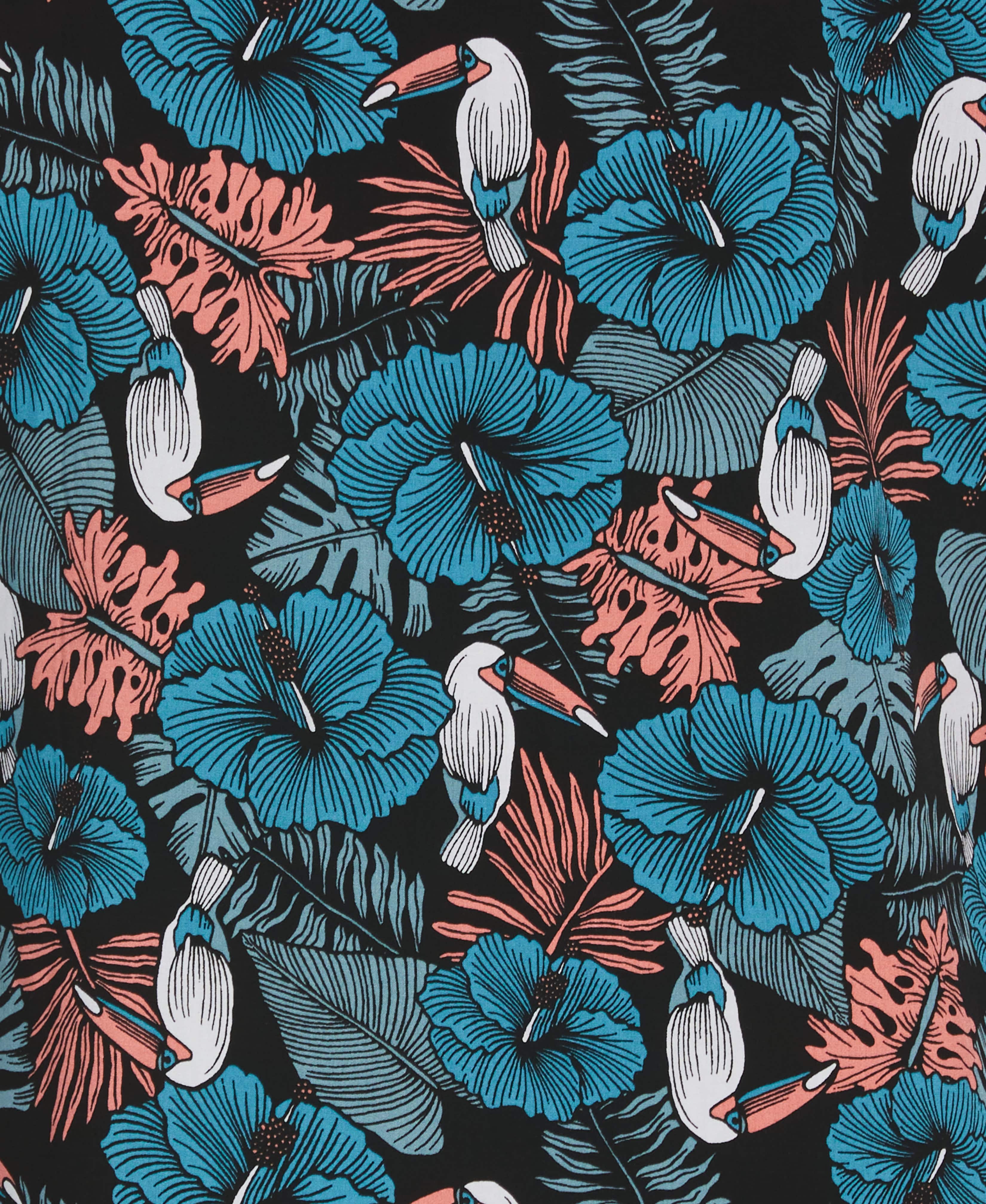Toucan Hibiscus Print Shirt - Image 5