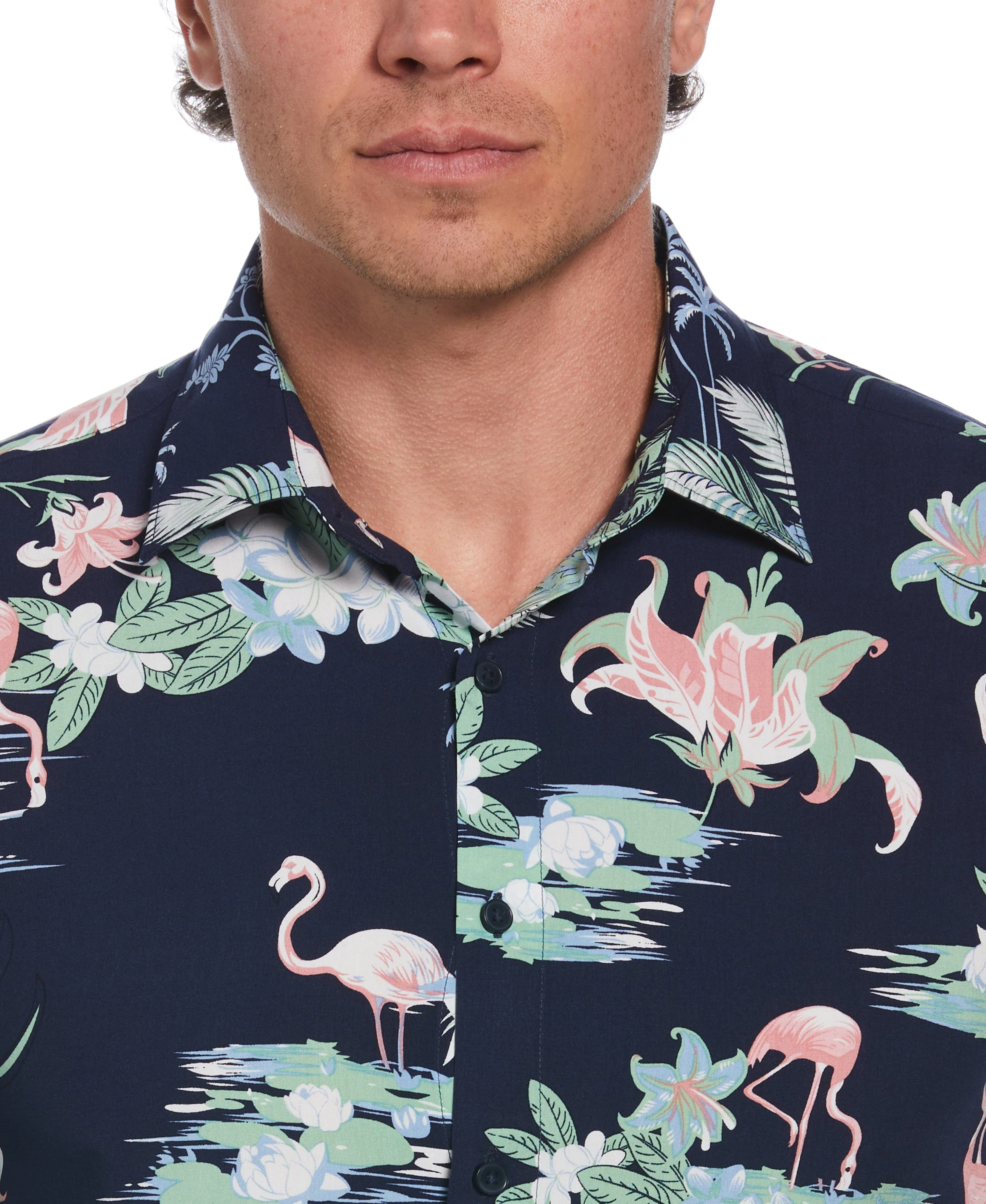 Tropical Flamingo Print Shirt - Image 4